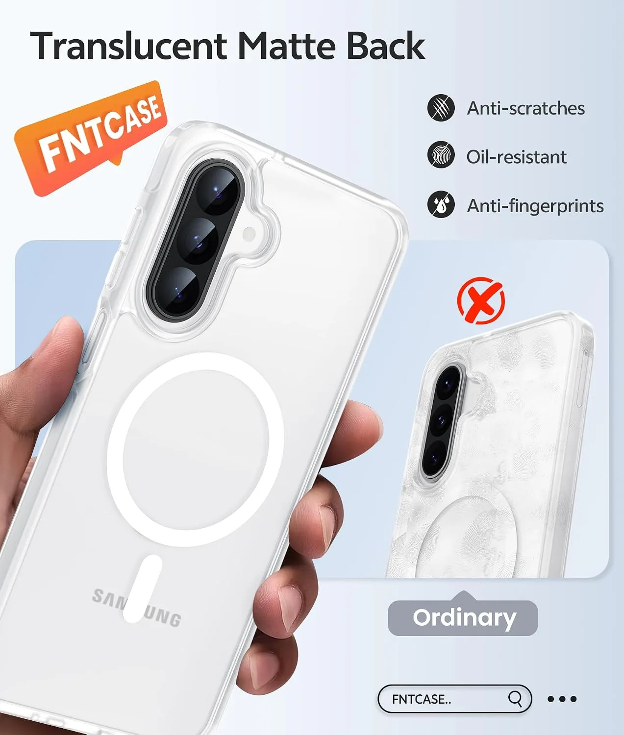 FNTCASE for Galaxy A17/A16 5G Phone Case, Fit for Magsafe, Screen Protector