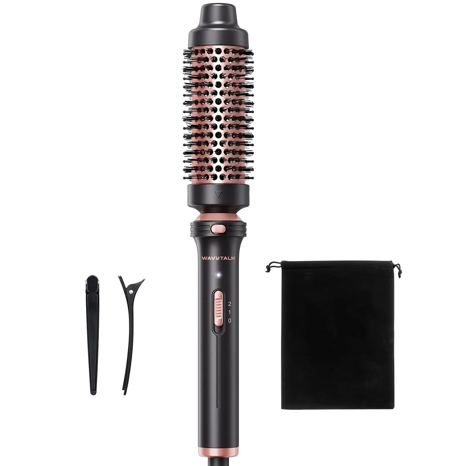 wavytalk Thermal Brush 1.5" Detachable Heated Round Brush for Blowout Look