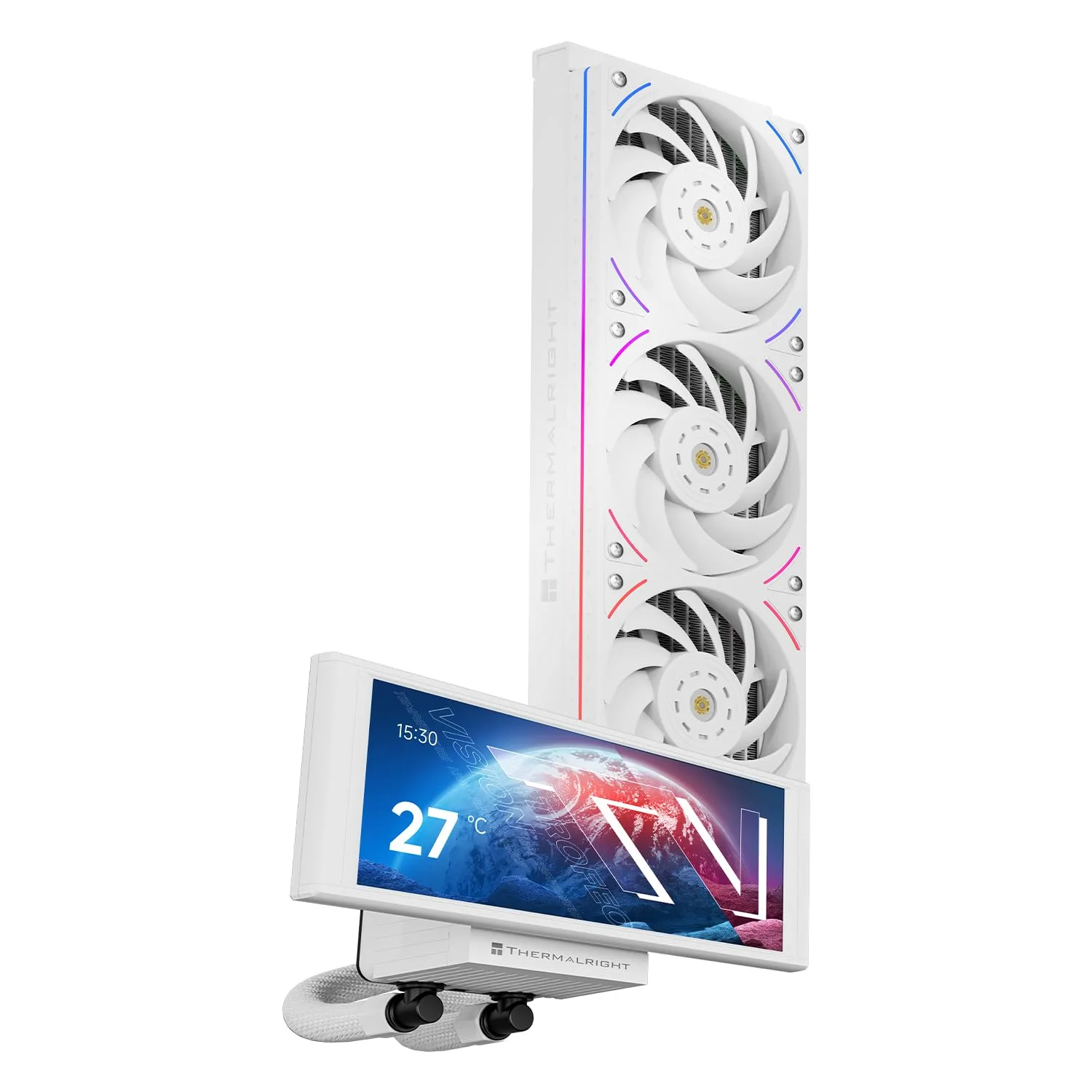 Enfriador Líquido para CPU Thermalright Trofeo Vision 360 ARGB Blanco con pantalla IPS 6.86 pulgadas