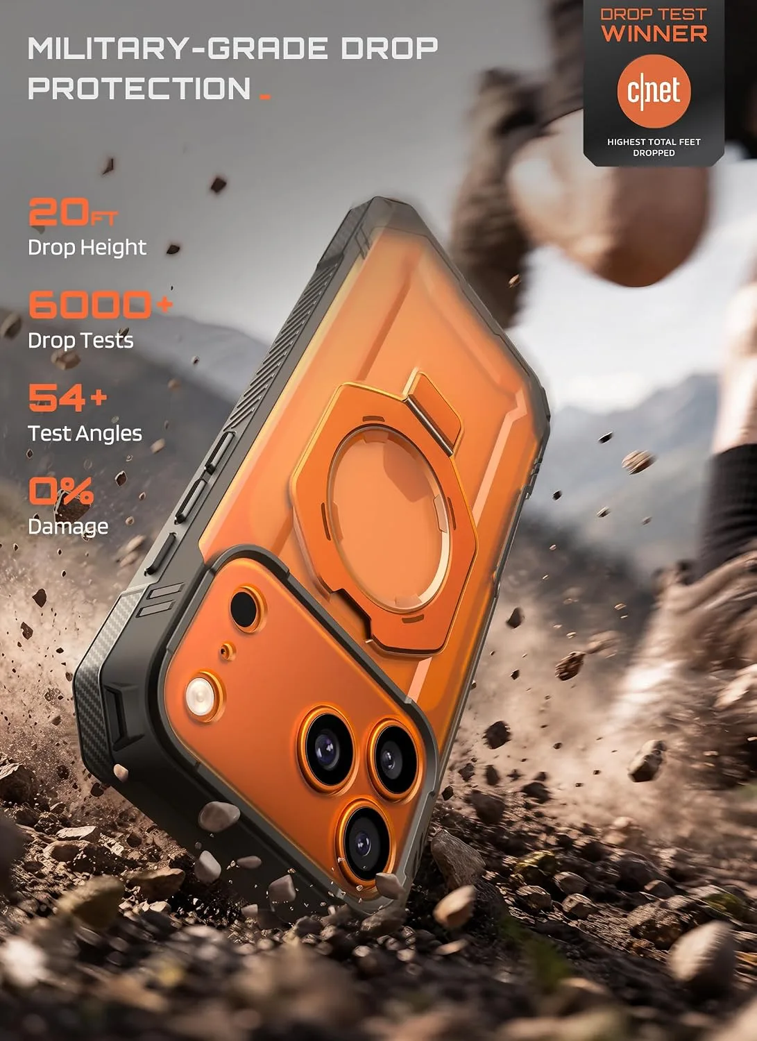 SUPCASE for iPhone 18 Pro Max Case/17 Pro Max Case, Glass Protector, Coral