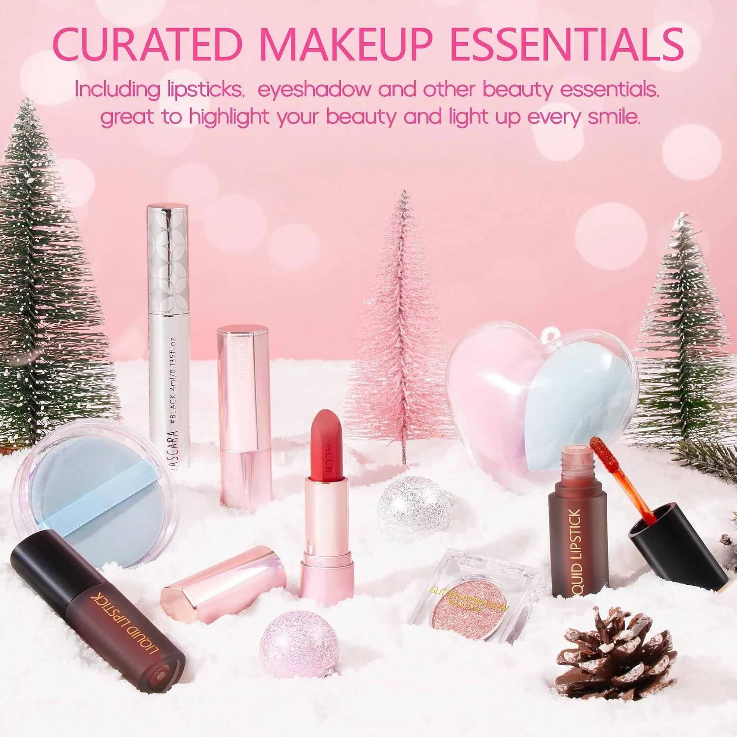 Qinline Makeup Beauty Advent Calendar 2026 for Adults Women Teen Girls Christmas