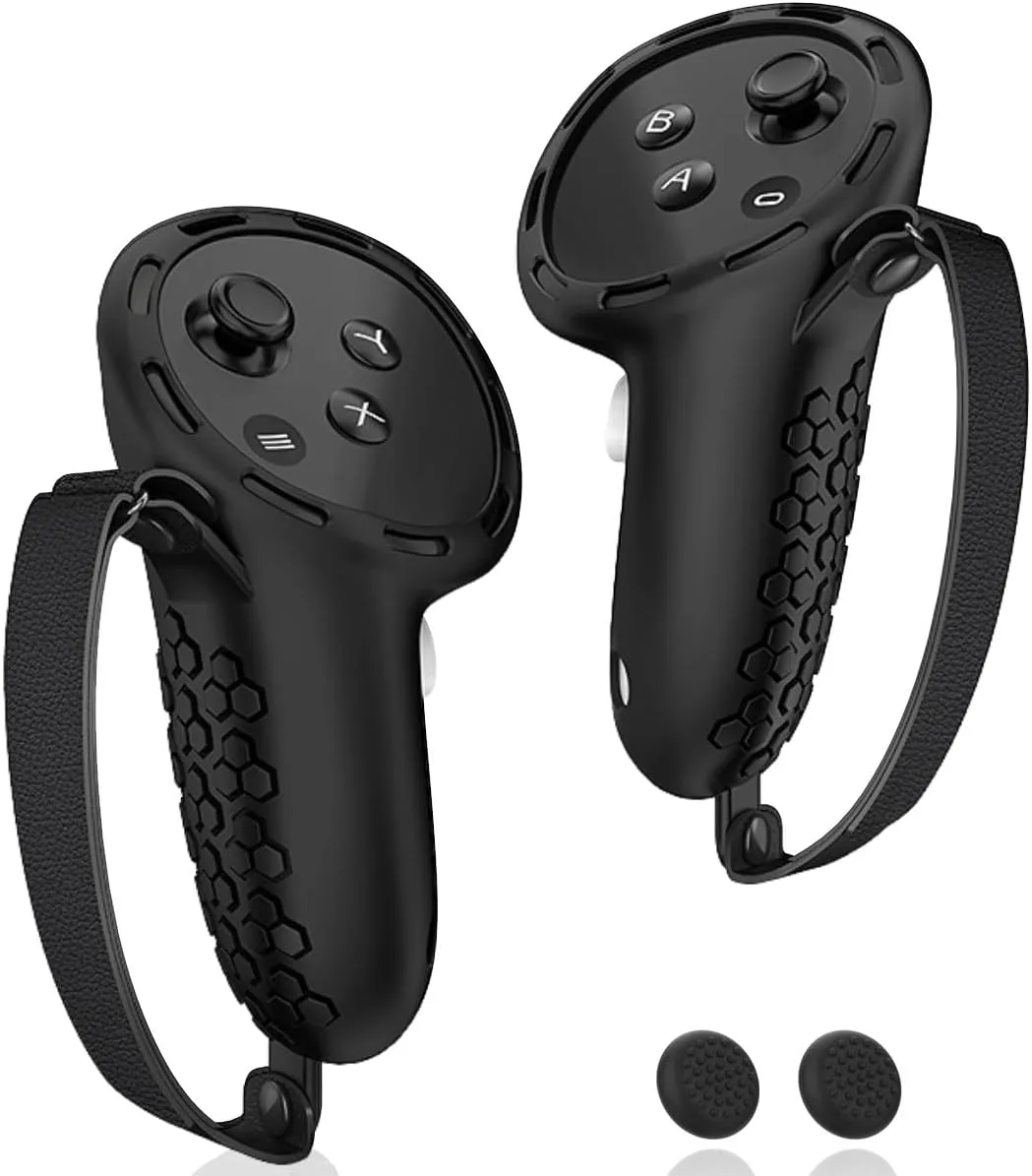 Accesorios AMZDM Grip para controles Meta Quest 3S negro