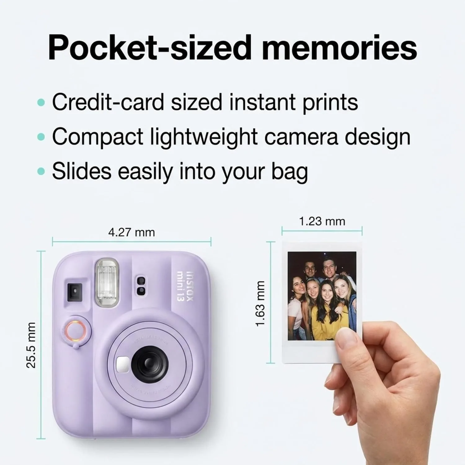 Fujifilm Instax Mini 13 Purple Instant Camera with 20-Sheet Film Set