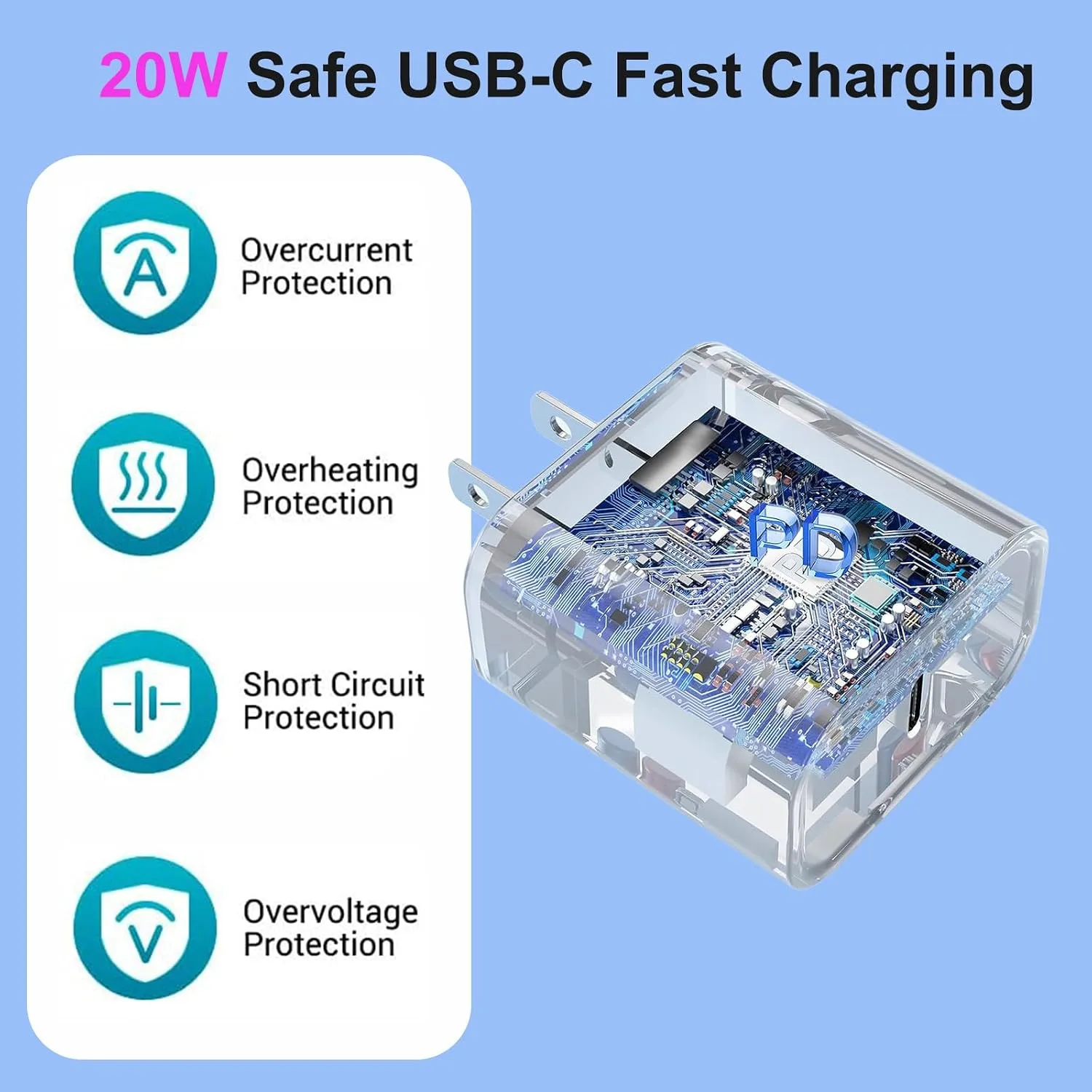 iPhone 16 15 Charger Fast Charging, 20W Apple iPhone 16 USB C Fast Charger