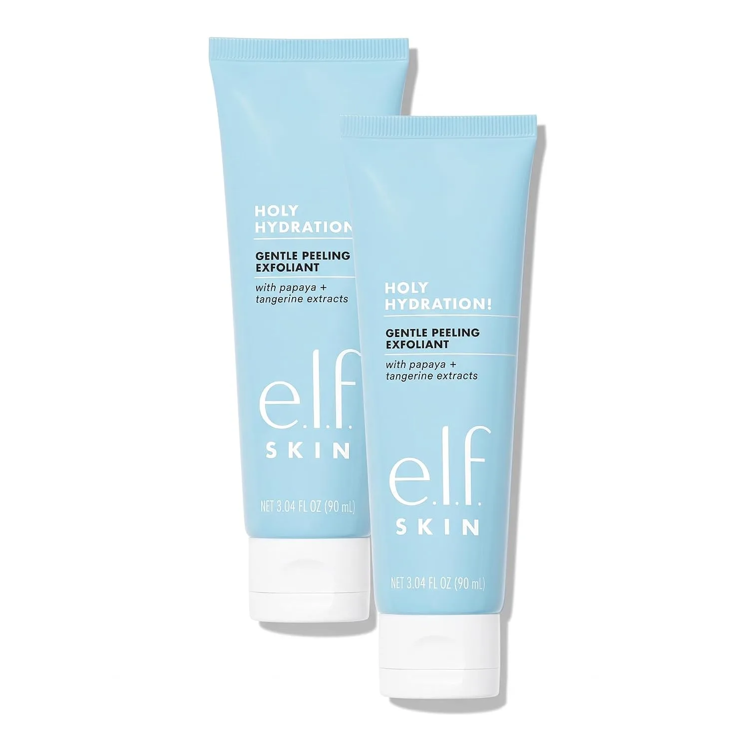 e.l.f. SKIN Holy Hydration! Gentle Peeling Exfoliant, Cleanser, Effective, Easy to Apply, Peels Away Dead Skin, Removes Dirt, Ideal for All Skin Types (Pack of 2)