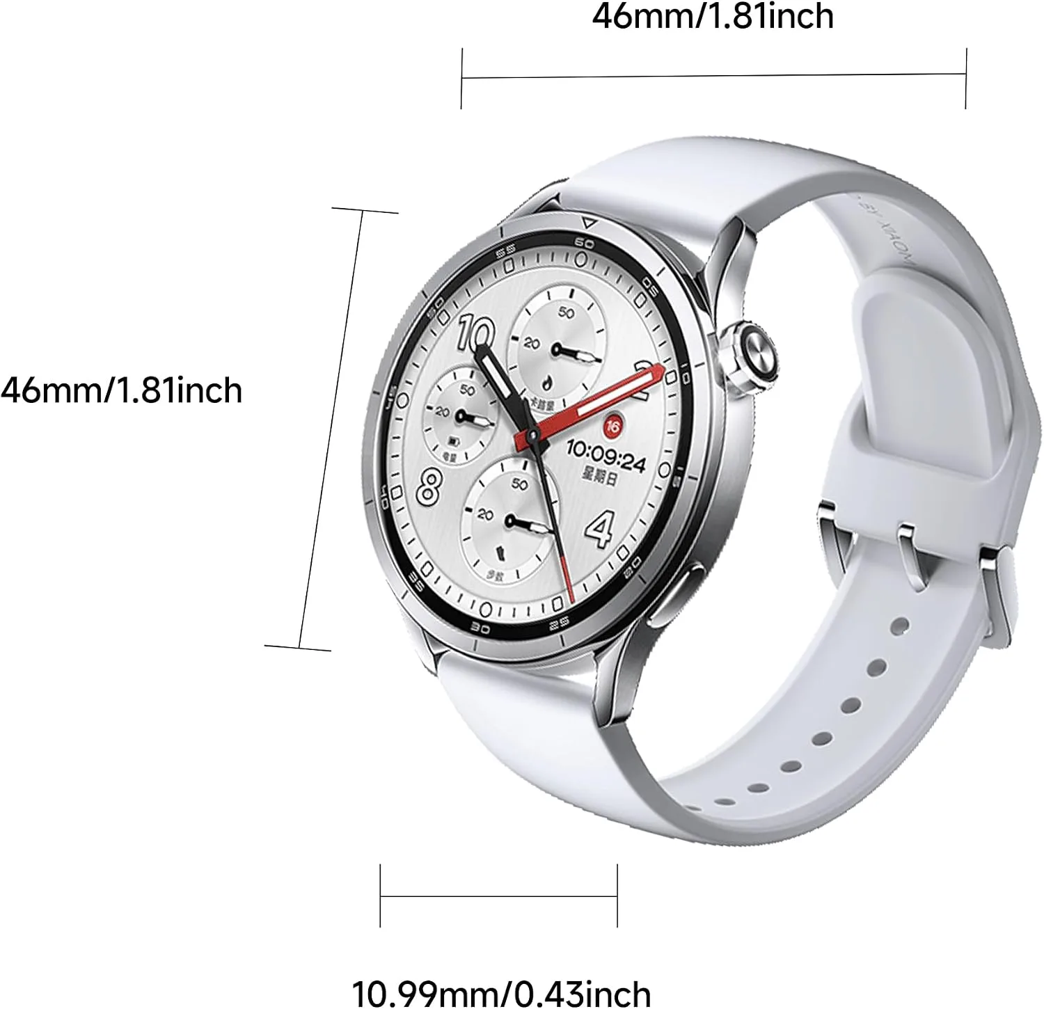 Xiaomi Watch S5 46mm Smart Watch Blood Pressure Heart Rate Digital Silver