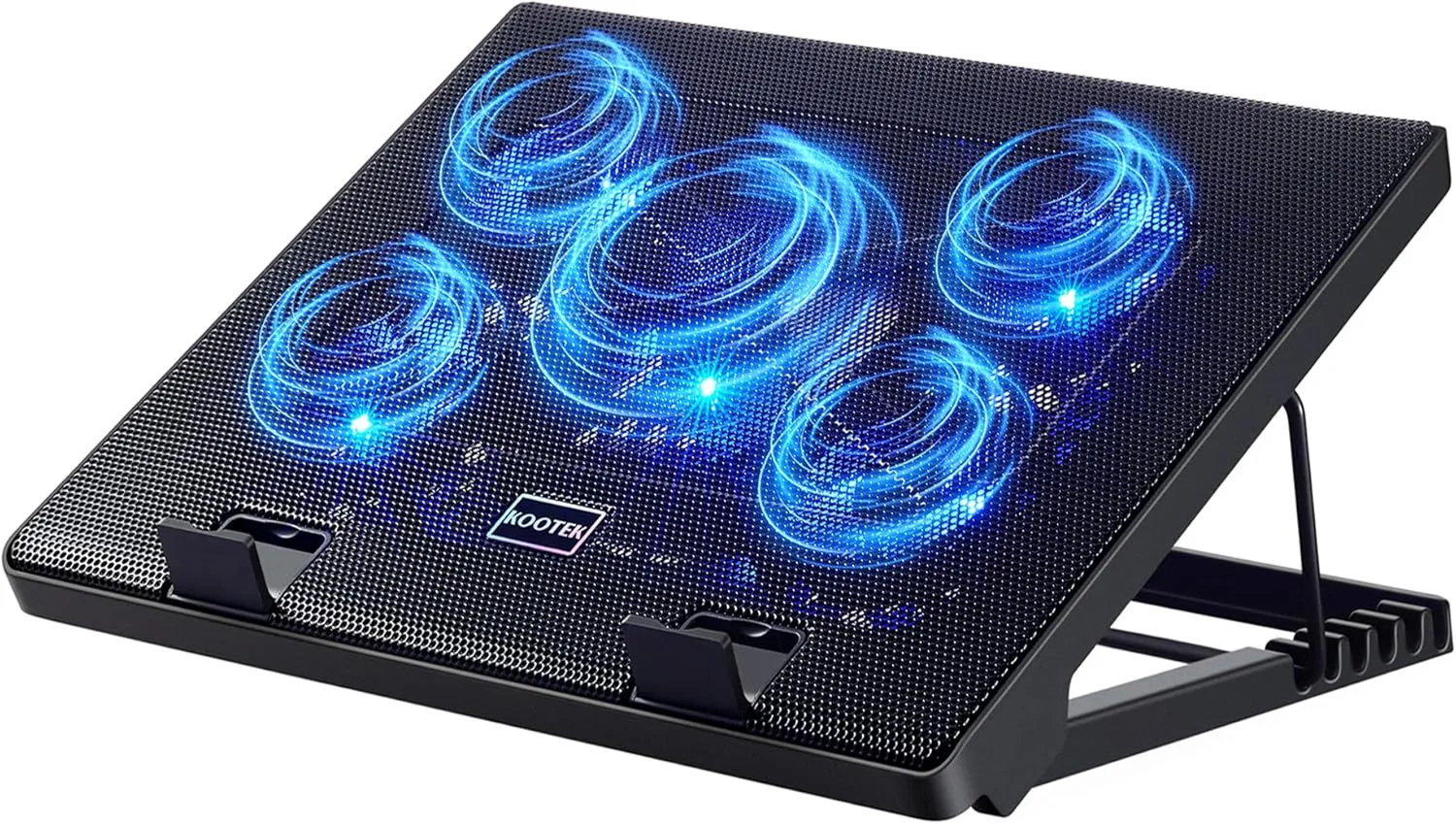 Base de enfriamiento para laptop Kootek con 5 ventiladores silenciosos para laptops de 12" a 17"
