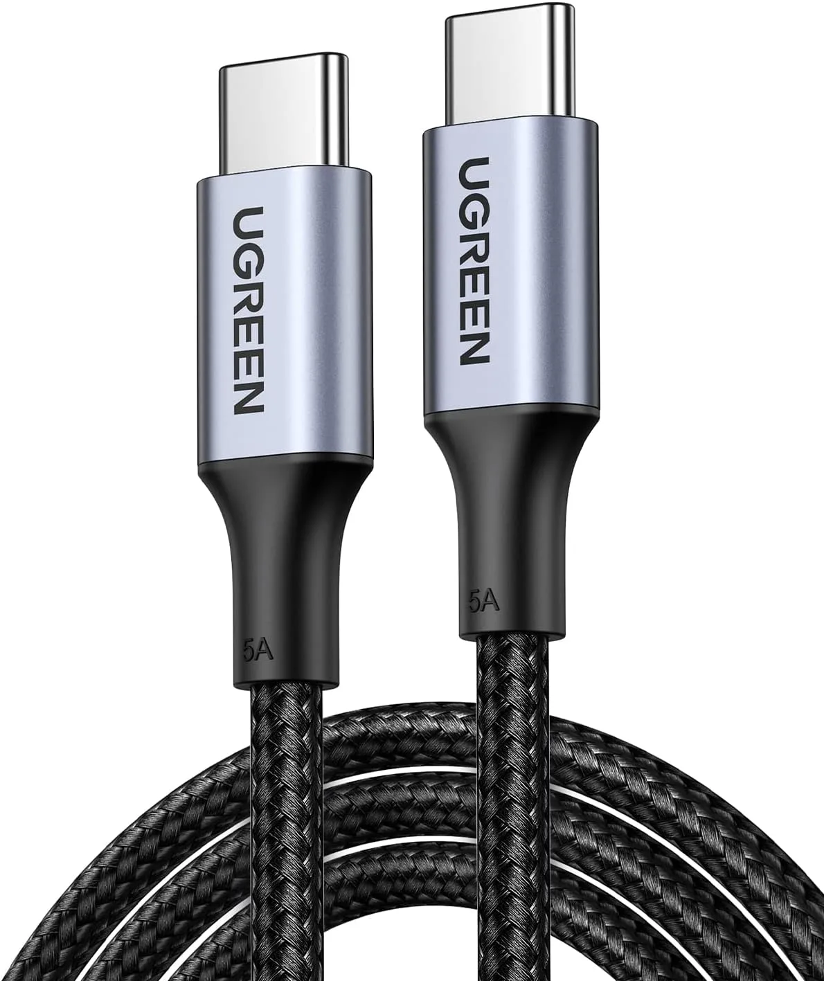 UGREEN 100W USB C to USB C Cable, Fast Charging Cable, 2-Pack, 10ft, Black