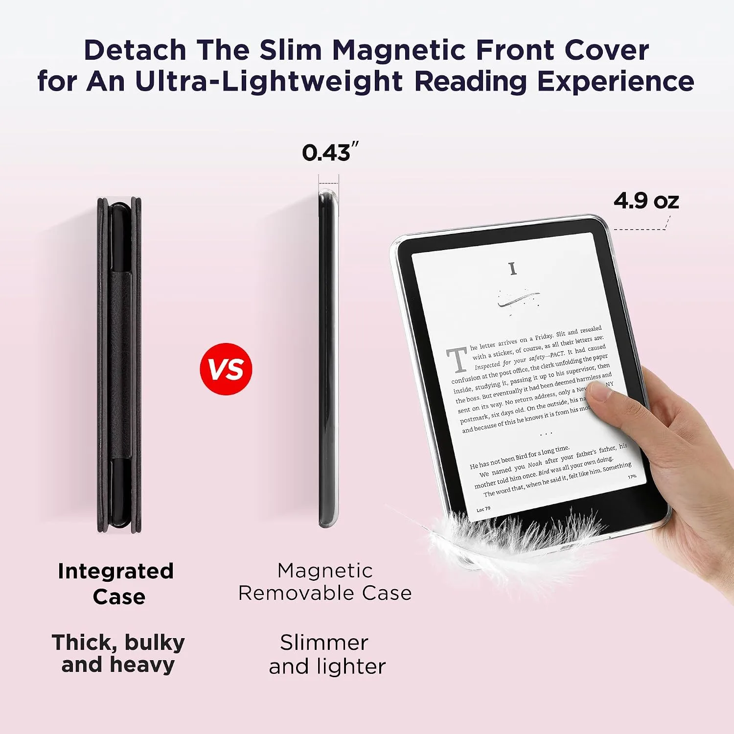SESENSE Magnetic Case for 7'' Kindle Paperwhite 12th Gen 2024 & Colorsoft