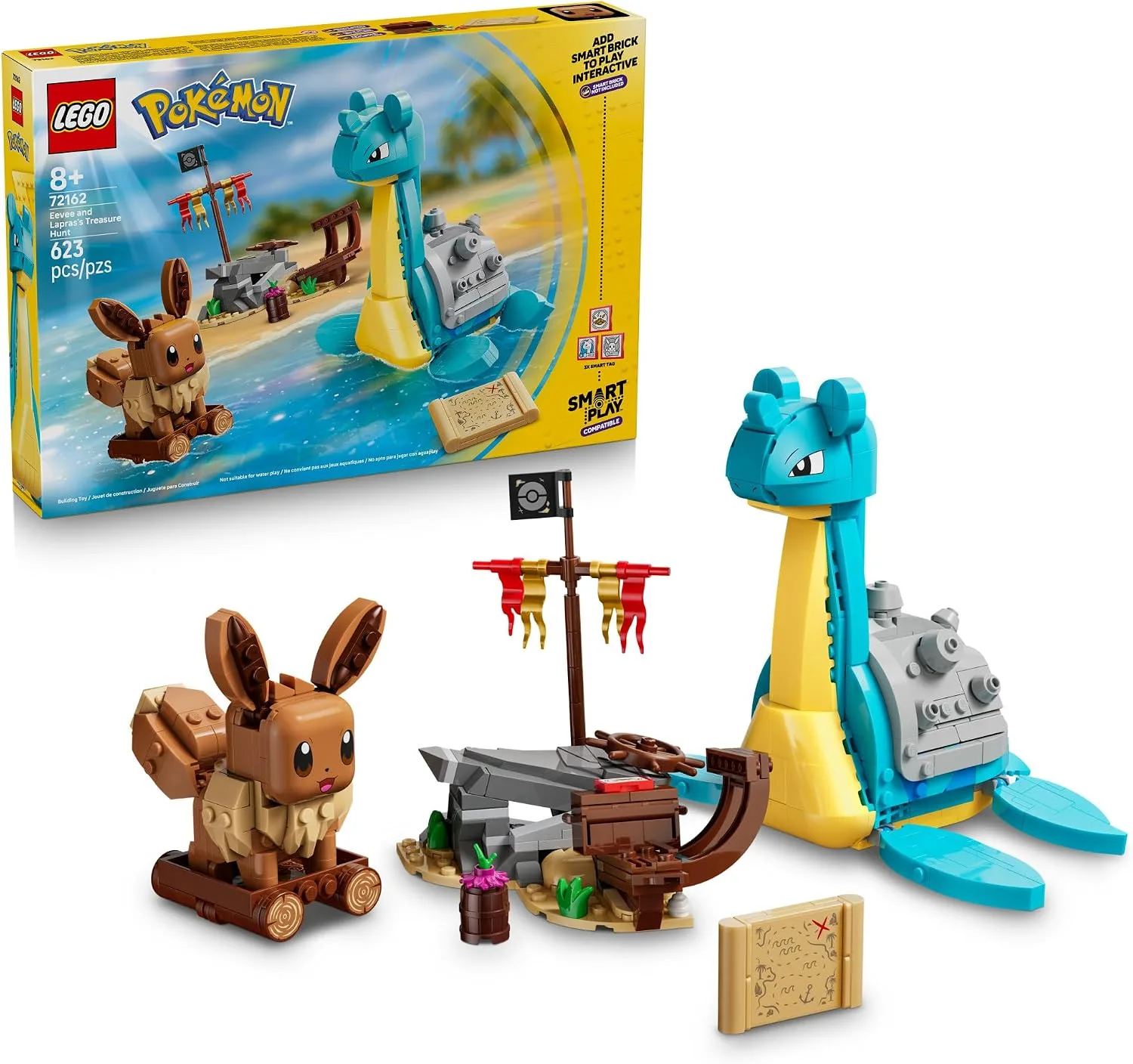 LEGO Pokémon SMART Play: Eevee and Lapras's Treasure Hunt 72162