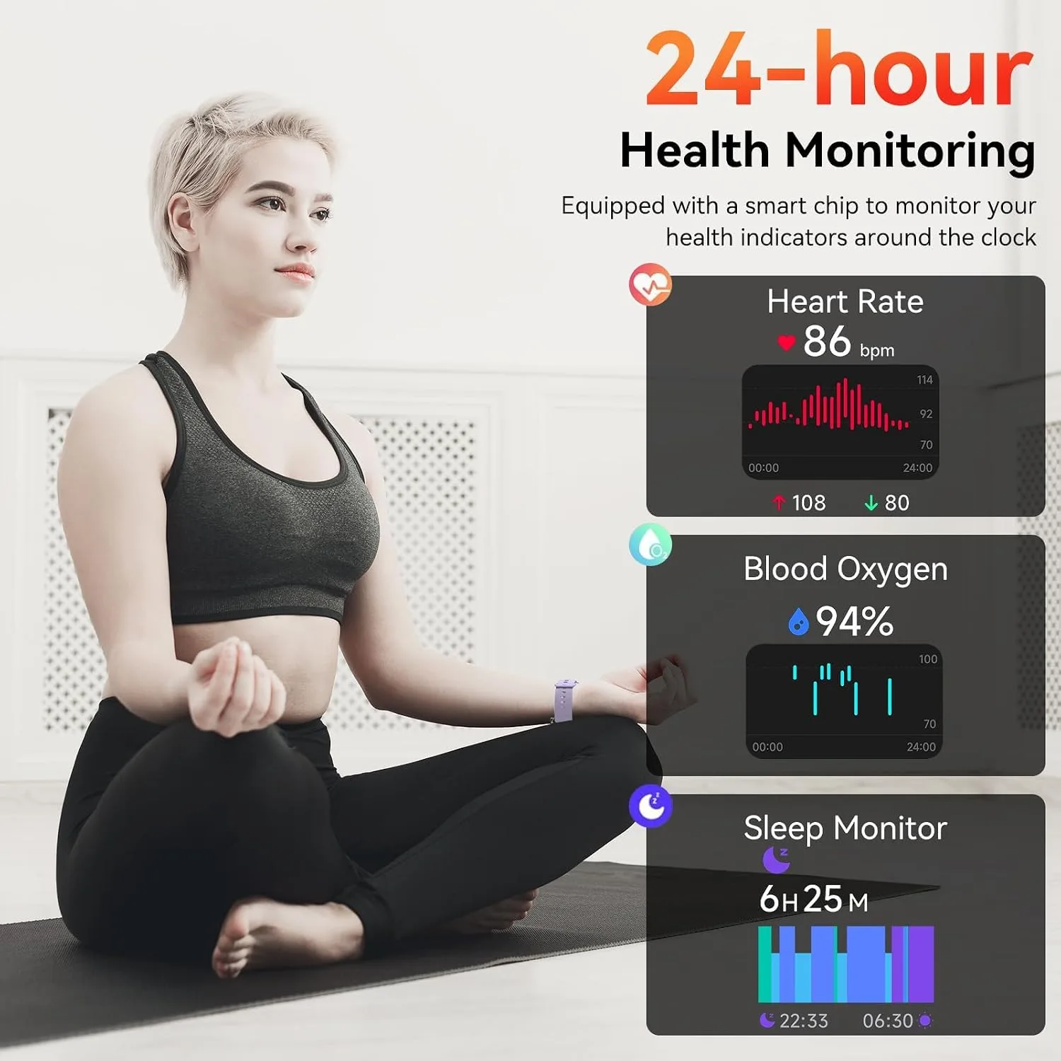 Smart Watch with Alexa Built-in 1.83" HD 2026 Health Fitness Tracker Bluetooth Calls and Notifications 120+ Sport Modes Heart Rate Sleep Monitor Fitness Watch IP68 Waterproof iPhone Android (Purple)