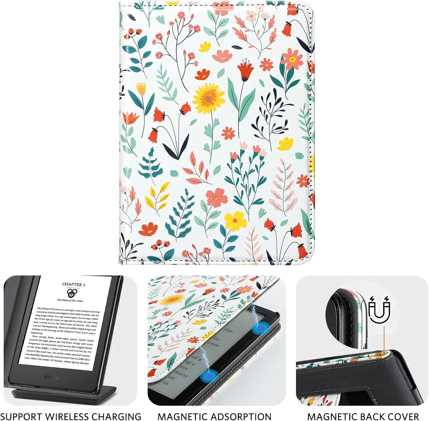 CoBak Case with Stand for for 6" Kindle (2024 & 2022, 11th Gen)