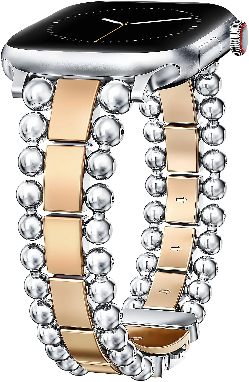 Correa para Apple Watch Toyouths Dressy Metal Beaded para mujer