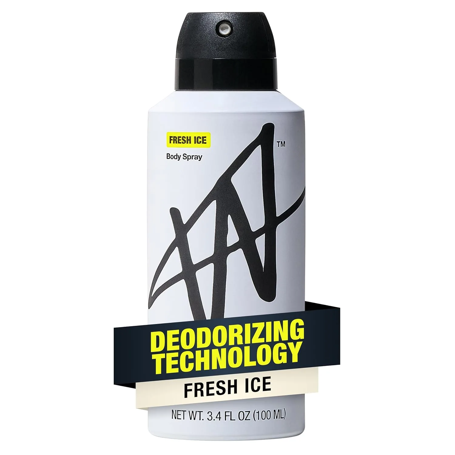 Jake Paul Fresh Ice Body Spray for Men By W, Odor Blocking Body Deodorant, Long Lasting Protection, 3.4 fl oz