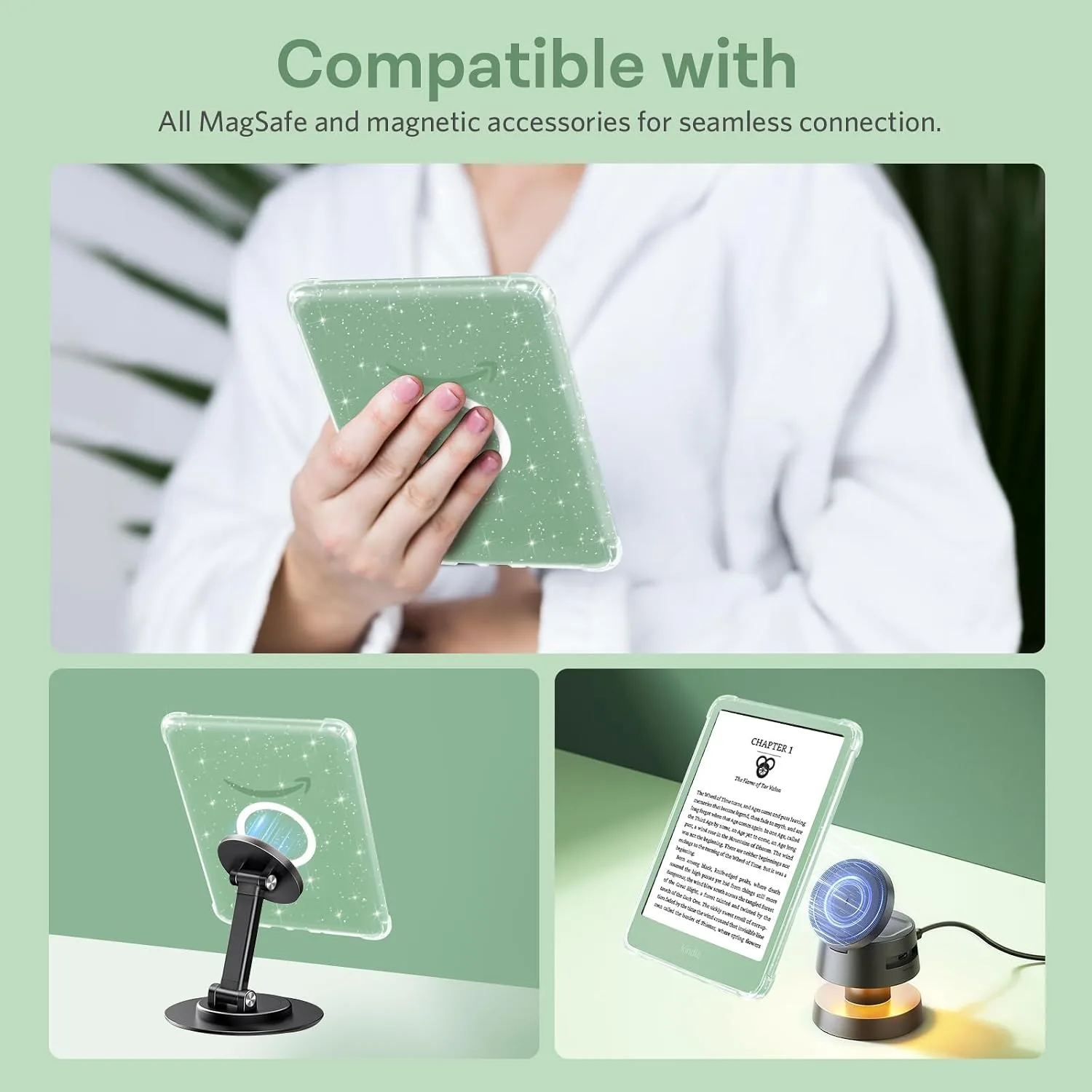 iDLEHANDS Clear Case for 6" Kindle 2024 and 2022 (11 Generation)