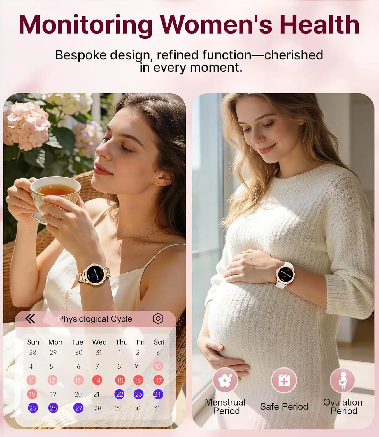 LIGE Smart Watches for Women,1.32" HD Fitness Tracker Watch with Answer/Make Call,AI Voice Control,Heart Rate/Calories/SpO2 Monitor 100+ Sport Modes Ladies Smart Watch for Android iOS (Gold)