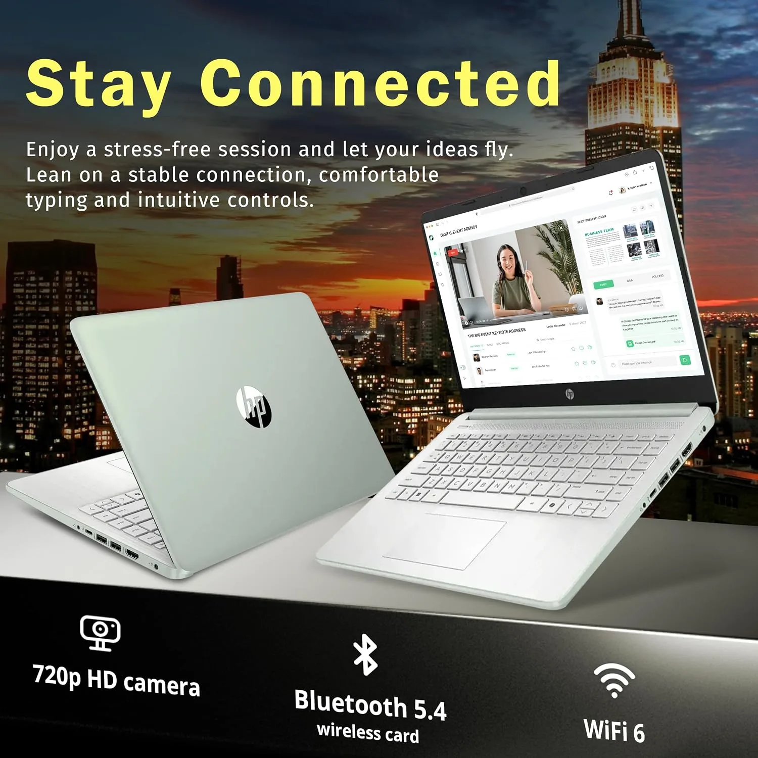 HP Stream 14" HD Laptop, Intel Processor N150, 4GB RAM, 128GB UFS, Intel Graphics, Copilot, Fast Charge, Wi-Fi 6, Windows 11 S, Green (Renewed)