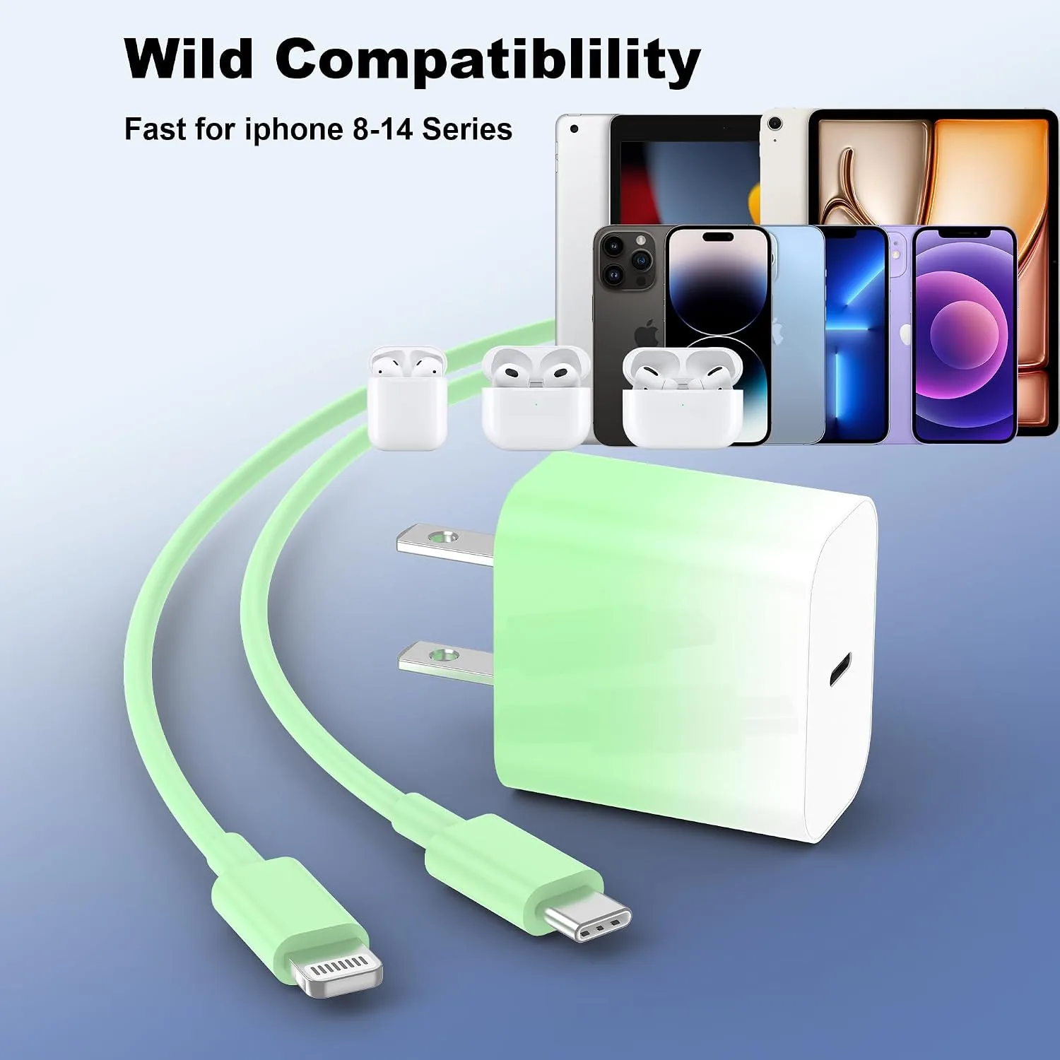 iPhone Charger Fast Charger,USB C Charger 4 Pack, 6FT Lightning Cable