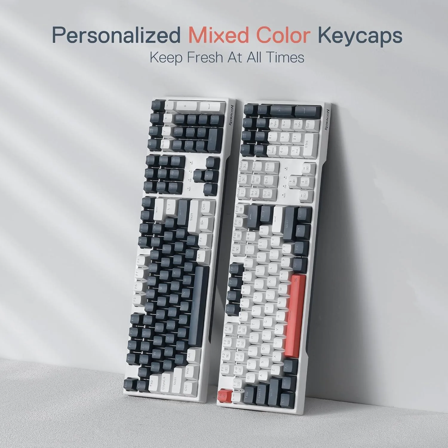 Redragon K668 108-Key Hot-Swap Wired RGB Gaming Keyboard, Extra 4 Hotkeys