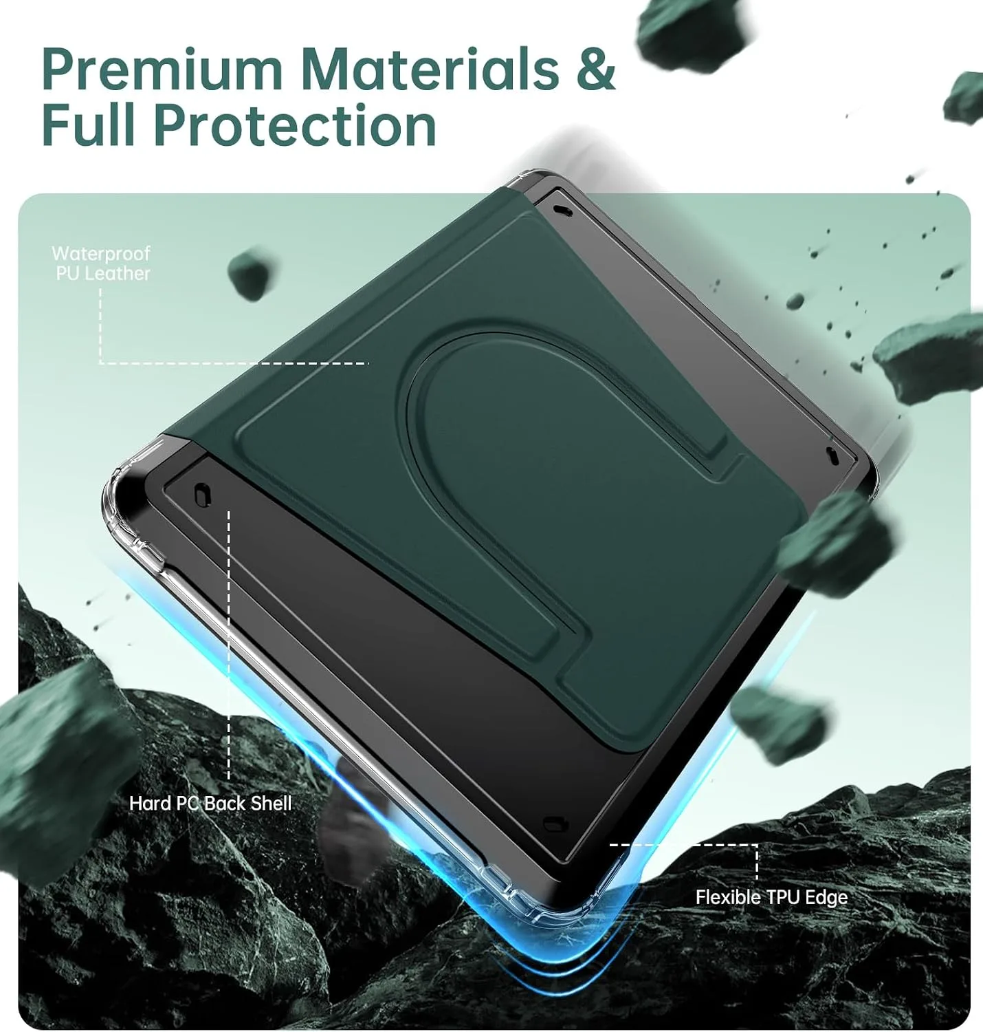 MoKo 360°Rotating Case for 7" Kindle Paperwhite 12th Gen 2024 & Colorsoft
