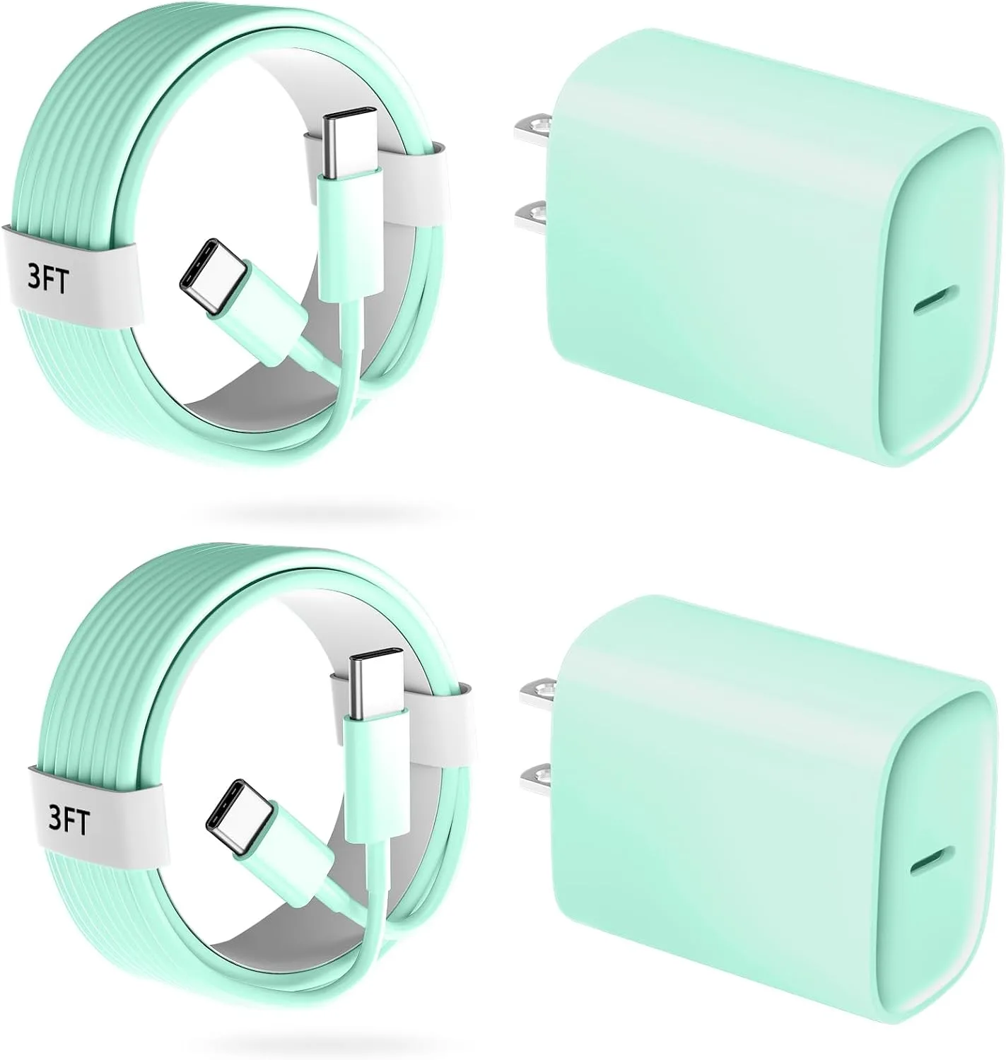 Phone 18 17 16 Pro Max Charger Fast Charging, 20W Phone Duo USB C Charger