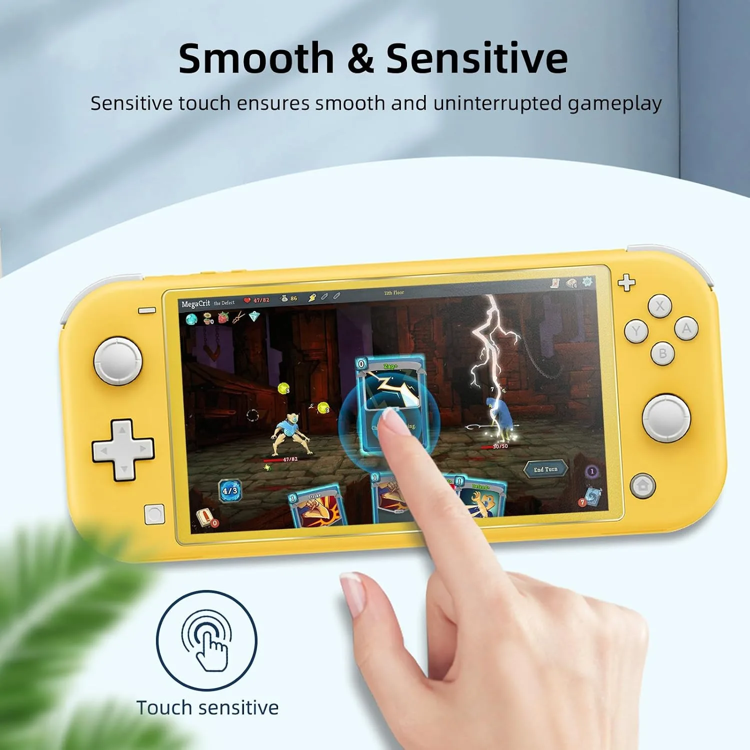 2-Pack Matte Tempered Glass Screen Protector for Switch Lite Model 2019 [5.5 Inch]，Anti Glare, Anti Scratch, Bubble Free, 9H Hardness, Easy Installation