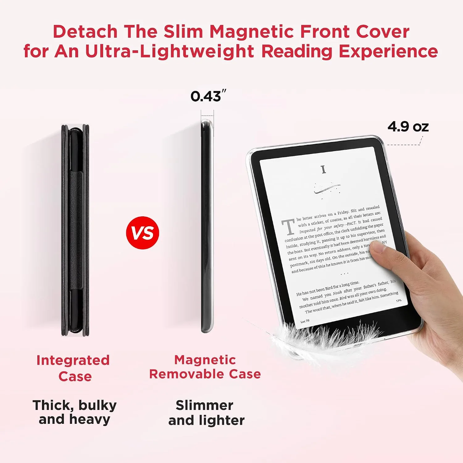 SESENSE Magnetic Case for 7'' Kindle Paperwhite 12th Gen 2024 & Colorsoft