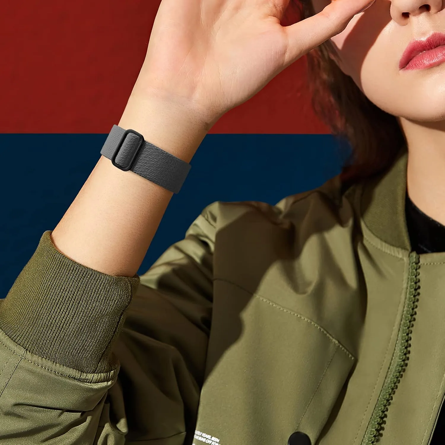 DaQin 3 Pack Stretchy Solo Loop Compatible with Apple Watch Bands Men Women
