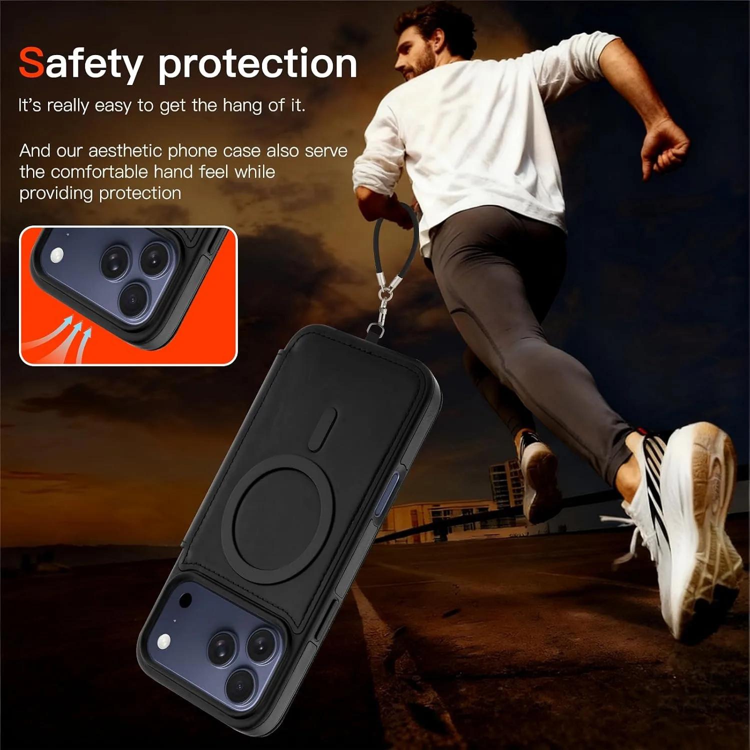 Wallet Phone Case Crafted for iPhone 17 Pro Black
