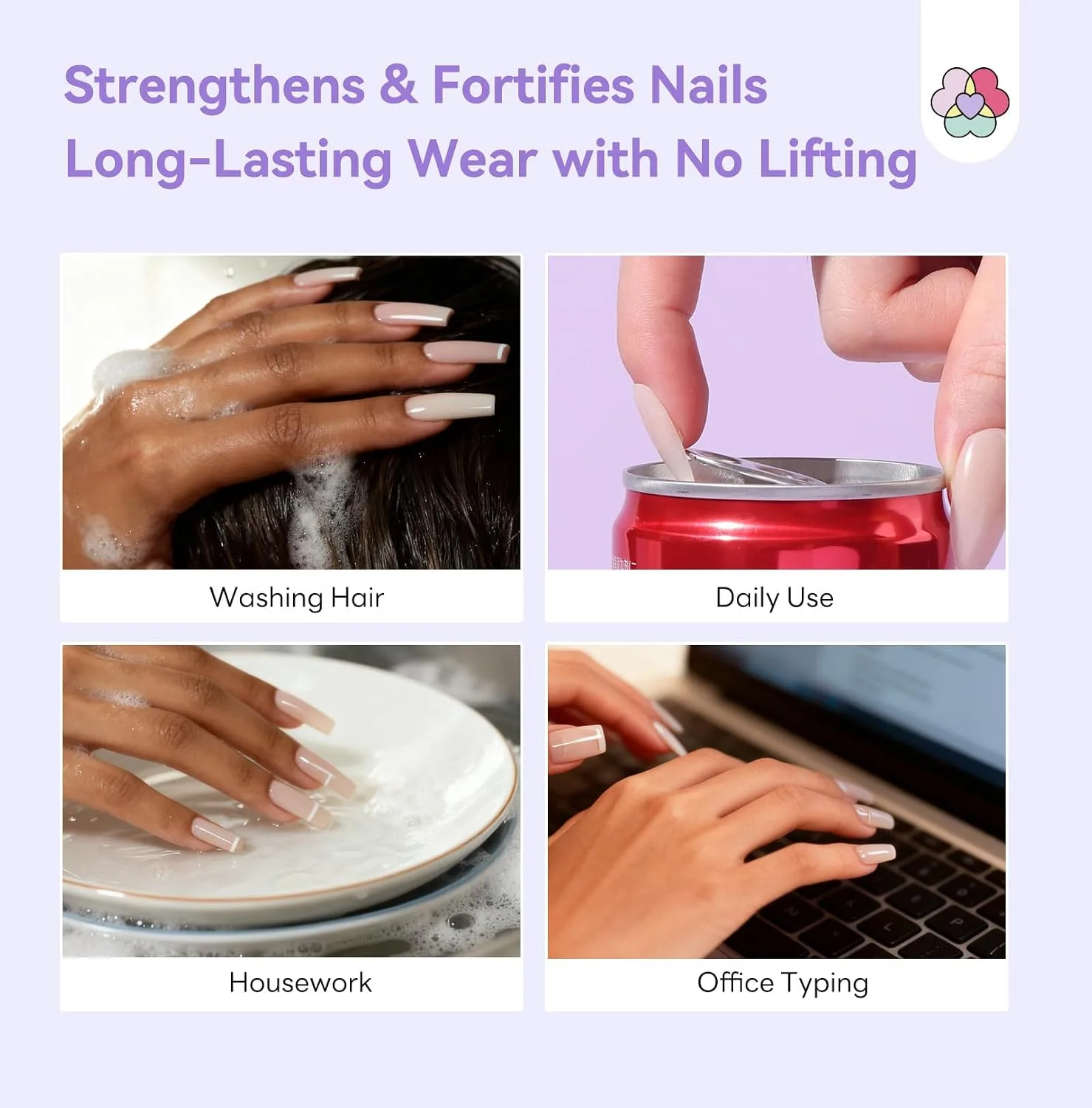 SAVILAND 12 in 1 Clear Builder Nail Gel: HEMA-Free Builder Gel for Nail Extensions & Sculpting False Nails Base Coat for Sculpting Extensions & Long-Lasting DIY Salon Manicure UV LED Lamp Needed
