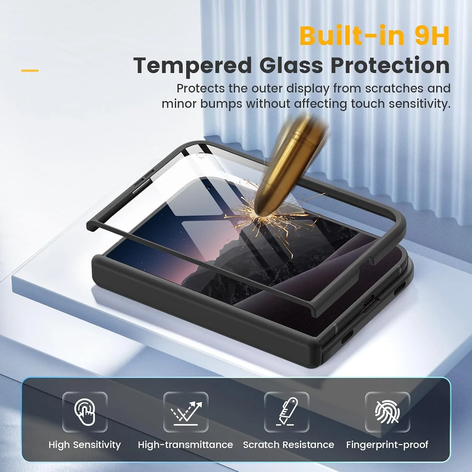 Magnetic for iPhone Duo Case with Hinge Protection, Fit for MagSafe