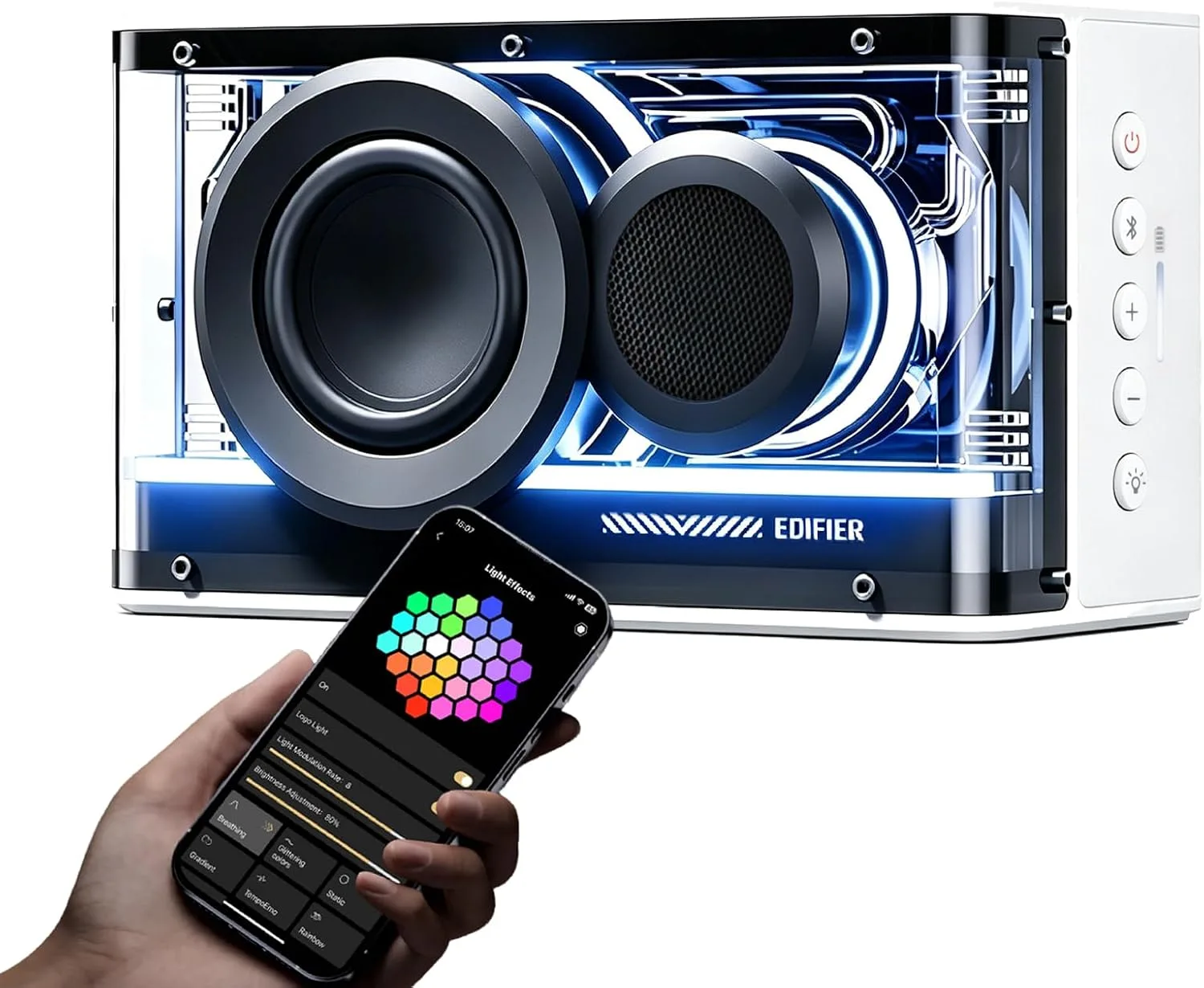 Edifier Desktop Bluetooth Speaker, 25W RGB Wireless Gaming Speaker