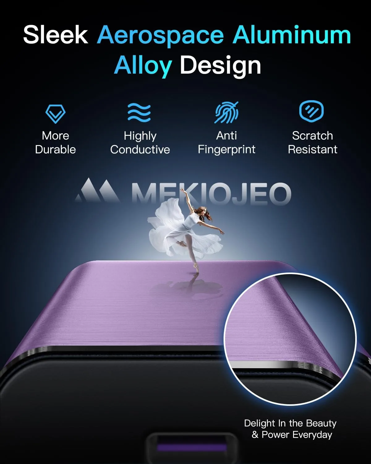 12 Ports Aluminum Alloy MEKIOJEO 380W Charging Station USB C Charger Block