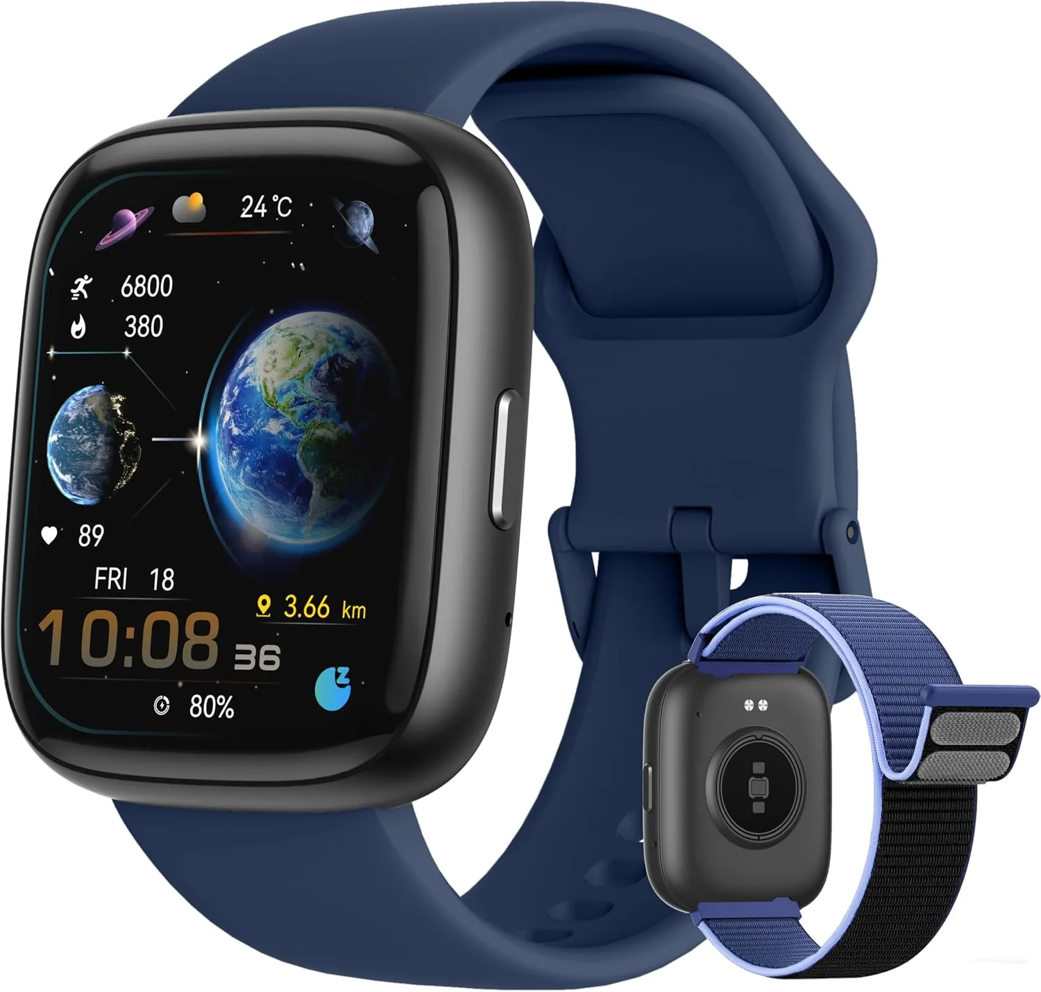 Smart Watch for Women Men, 2026 Upgrade Smartwatch [2 Bands, 44mm case], 1.83" Fitness Tracker Watch Alexa Built-in, Make/Answer Call, HR Sleep Stress Monitor, IP68 Waterproof Step Counter Watch
