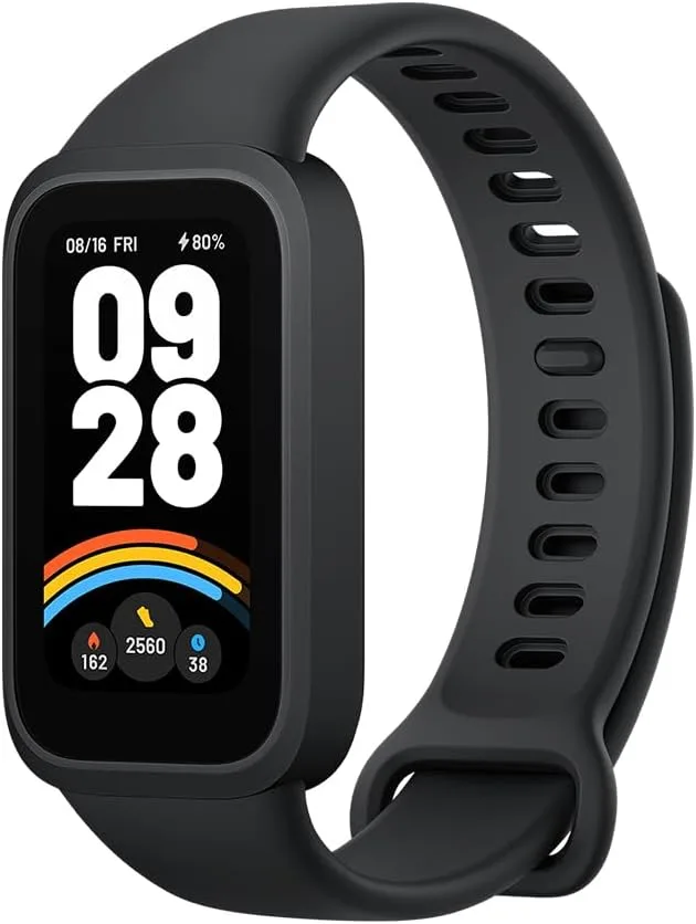 XIAOMI Smart Band Active Global Version 1.47'' Display 18-Day Battery Life Modes All-Day Health and Fitness Monitoring 5ATM (9 Active Black)