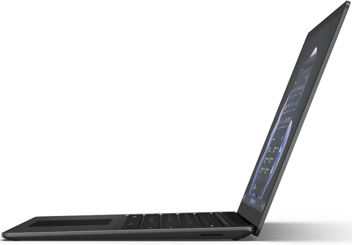 Microsoft Surface Laptop 5 13.5" Touchscreen Notebook - 2256 x 1504 - Intel Core i7 12th Gen i7-1265U - Intel Evo Platform - 16 GB Total RAM - 256 GB SSD - Matte Black (Renewed)