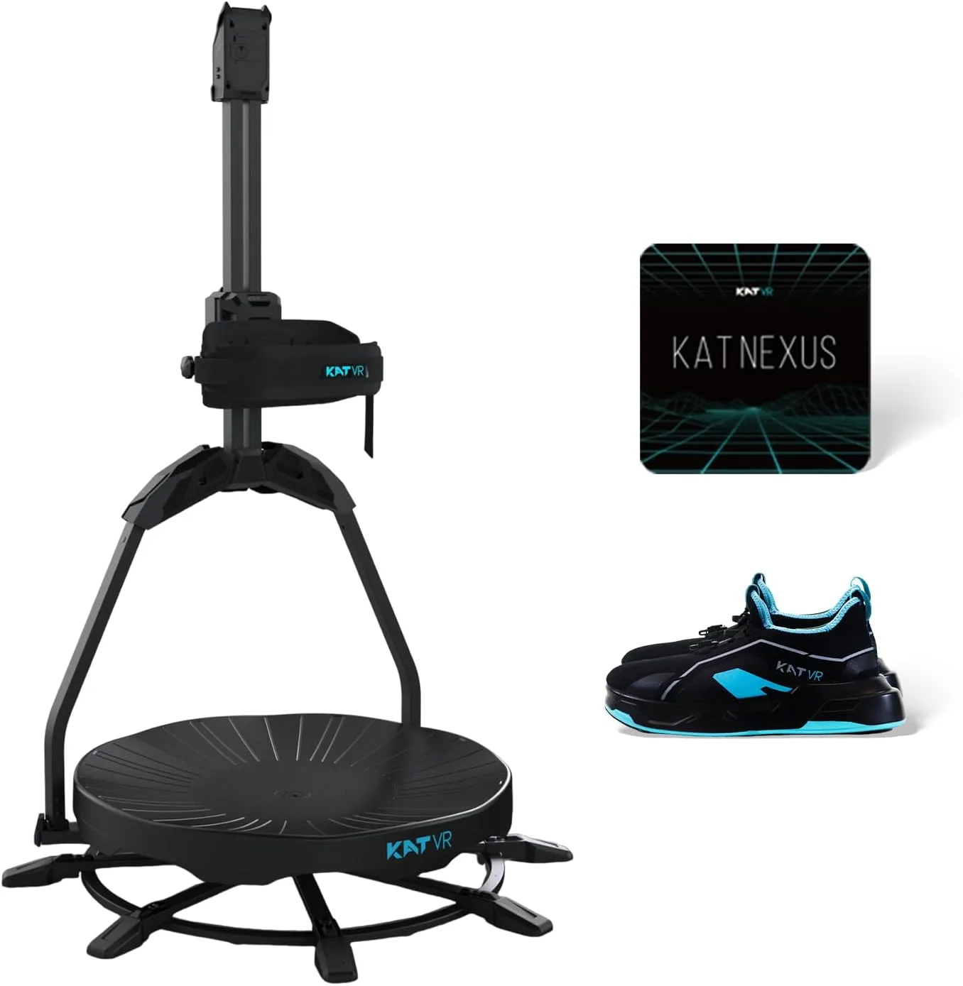 KAT VR Shoes for KAT Walk C2 Series – Special Anti-Friction Design for 360° Walking on VR Treadmill Platform – Full-Body Motion Tracking Footwear for Immersive Gaming US Size 9.5