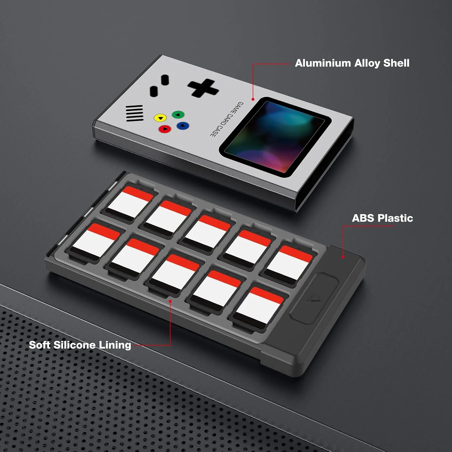 HEIYING Switch Game Case with 40 Precise Slots for Nintendo Switch 2