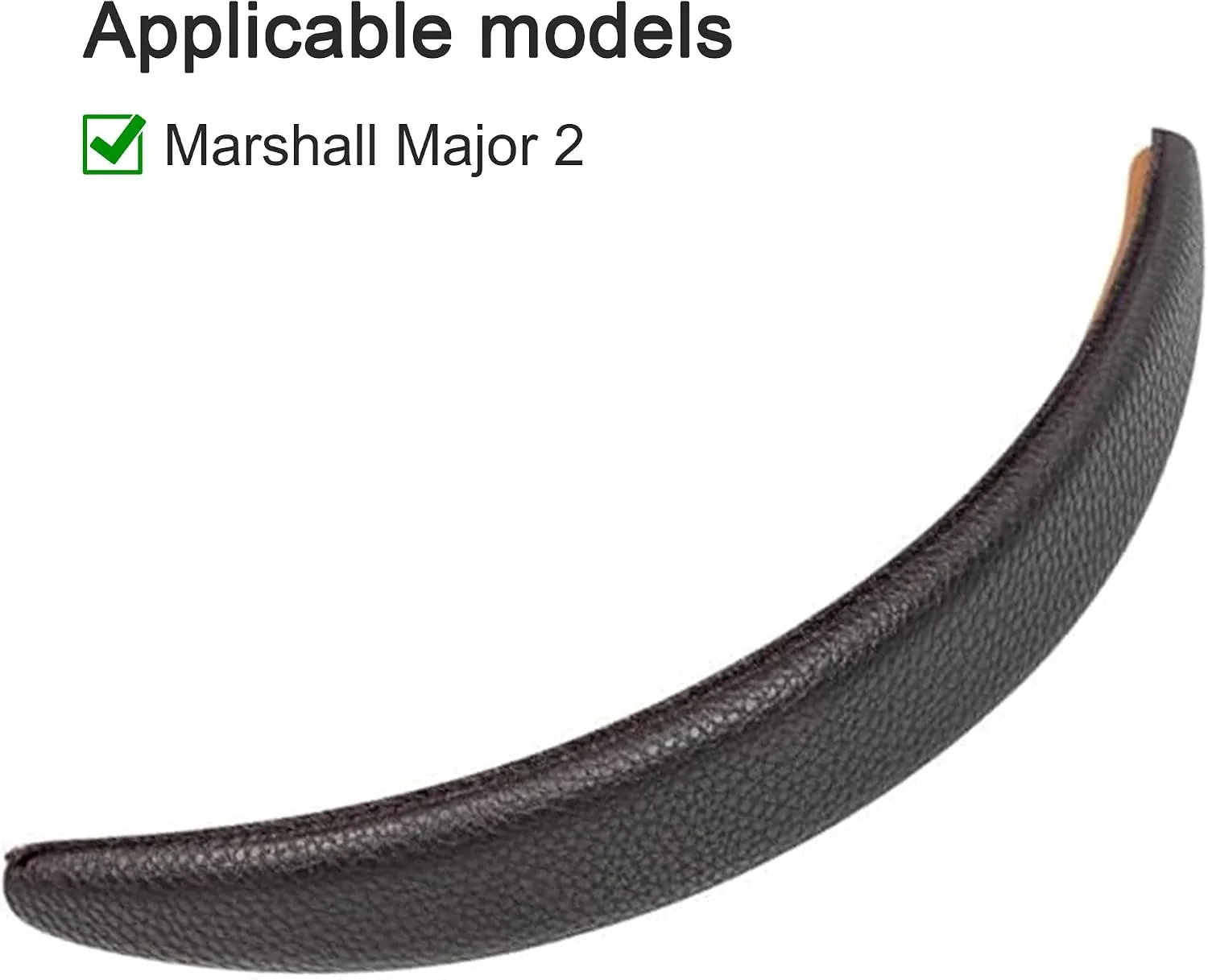 Major 2 Headband Replacement Headband Top Pad Cushion Cover Compatible with Marshall Major 2 Major II Headphones Headband Pad Cover Protector Repair Parts - Brown