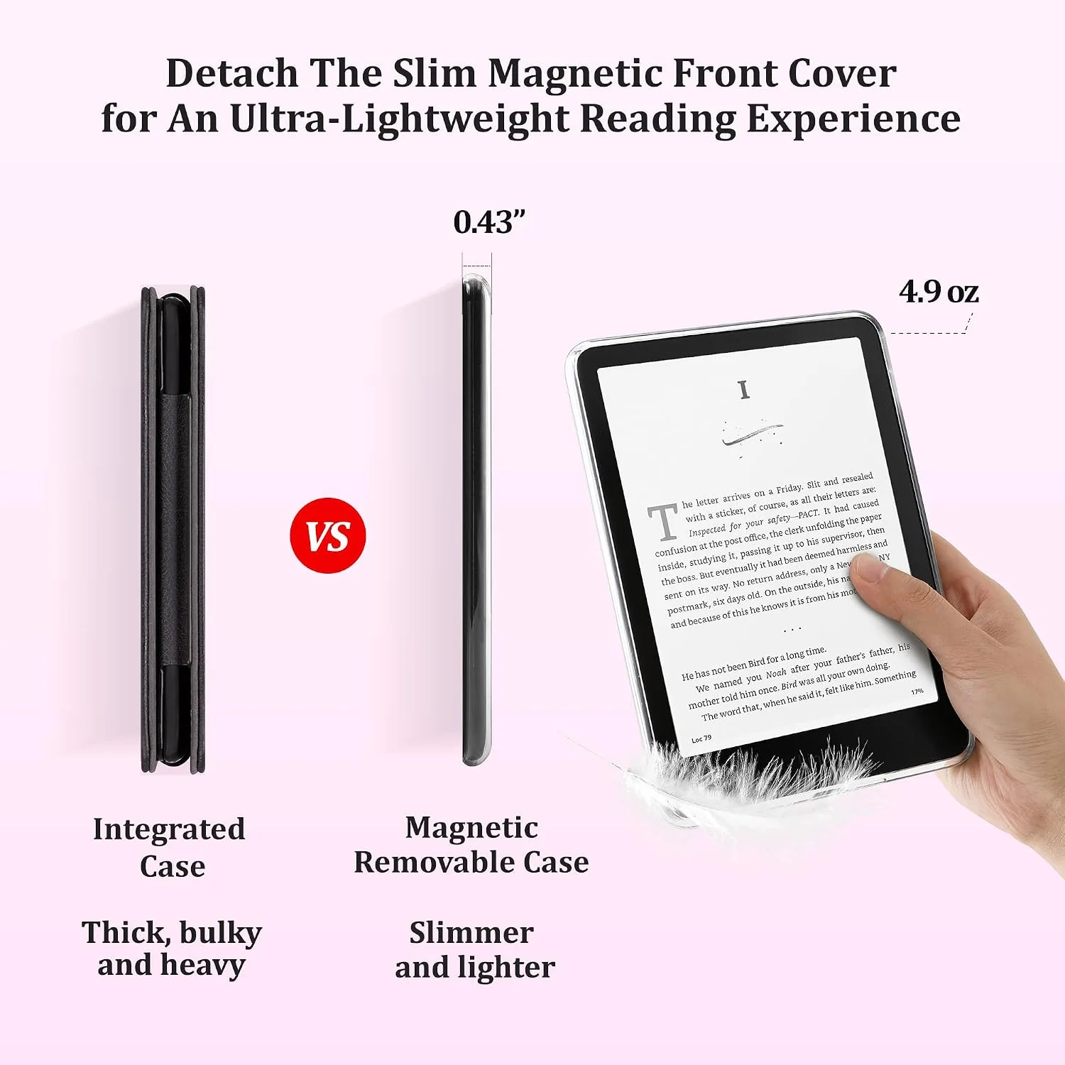 SESENSE Magnetic Case for 7'' Kindle Paperwhite 12th Gen 2024 & Colorsoft