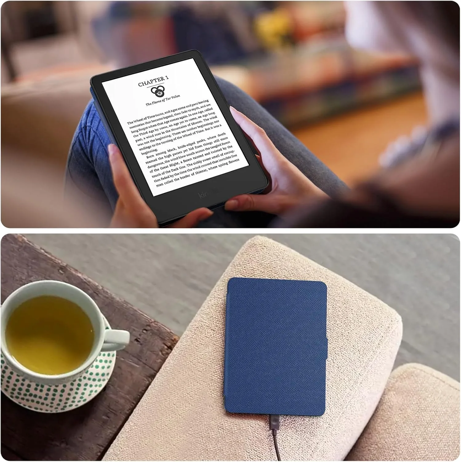 Fintie Slimshell Case for 6" Kindle 2024/2022 11th Generation, Navy