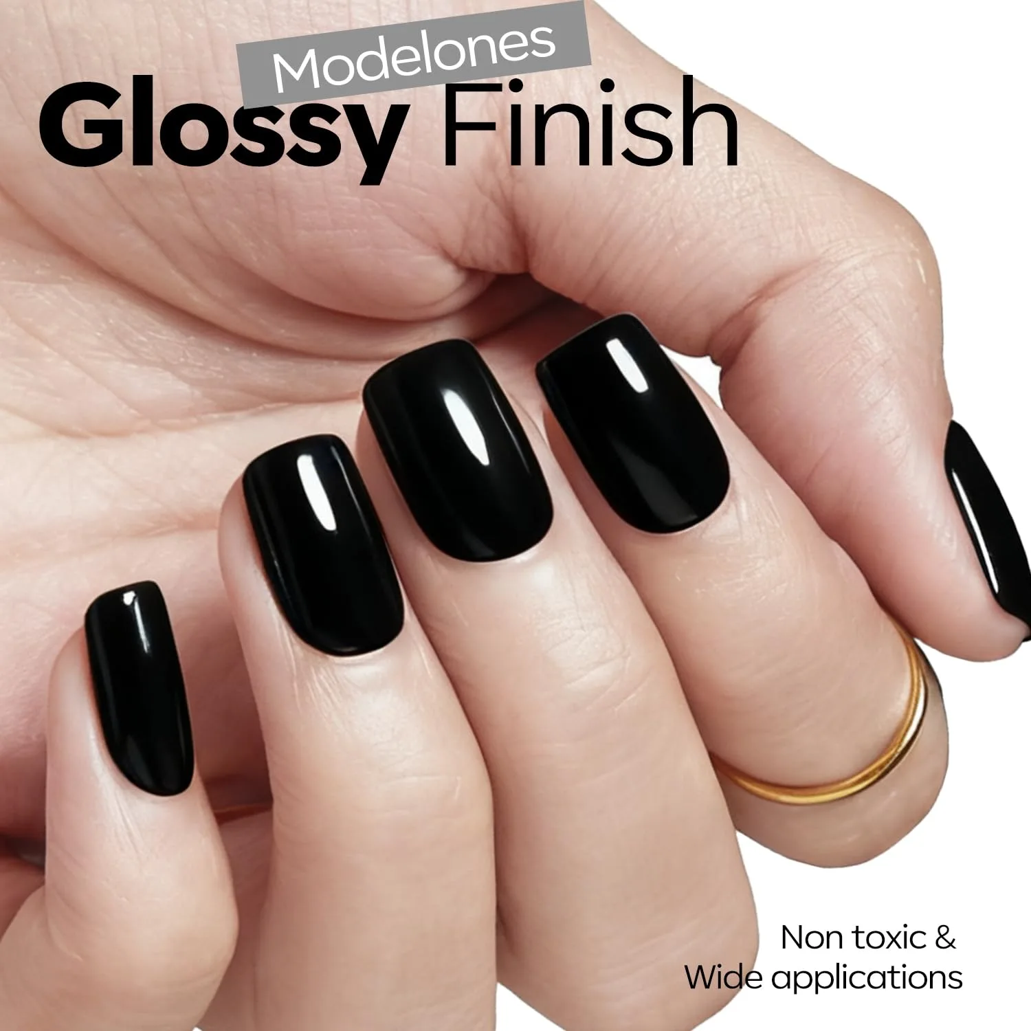 modelones Black Gel Polish Black Gel Nail Polish