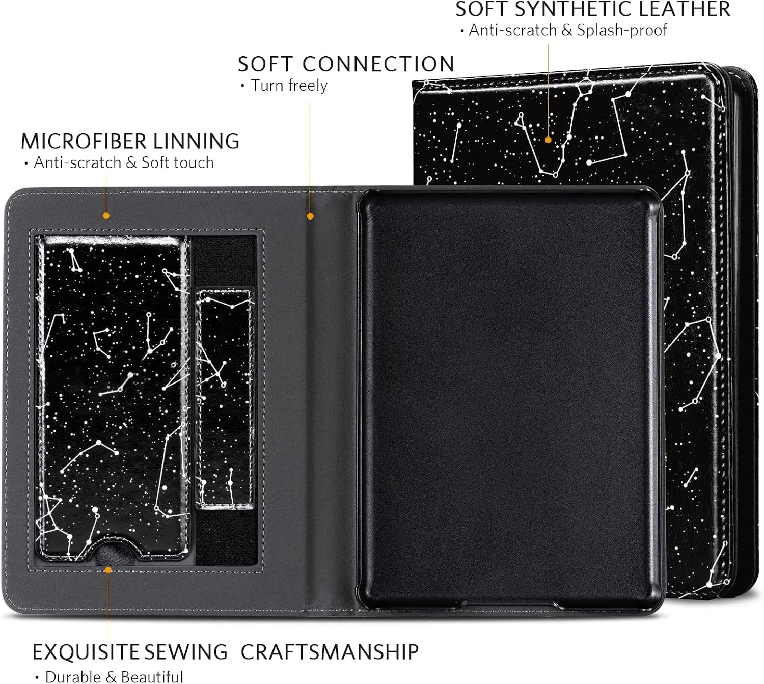 CoBak Case with Stand for for 6" Kindle (2024 & 2022, 11th Gen)