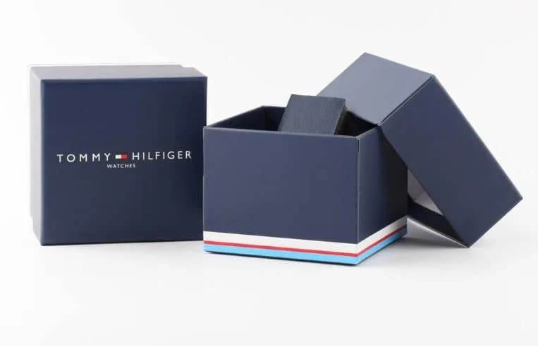 Tommy Hilfiger Men's 3-Hand Quartz Watch – 42mm Case, Leather Strap, 3 ATM Water Resistant, Modern Everyday Timepiece, Gift for Him