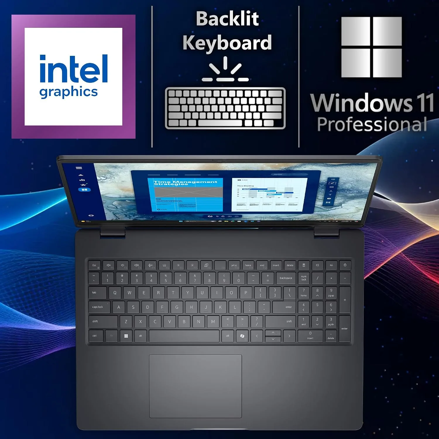 Dell Pro 16 PC16250 (Replaces Latitude 3550) 16” WUXGA Display Business Laptop, Intel i5-120U, 32GB DDR5 RAM, 512GB SSD PCIe, WiFi 6E + BT, RJ-45, Backlit Keyboard, HD Webcam, Windows 11 Pro - Black