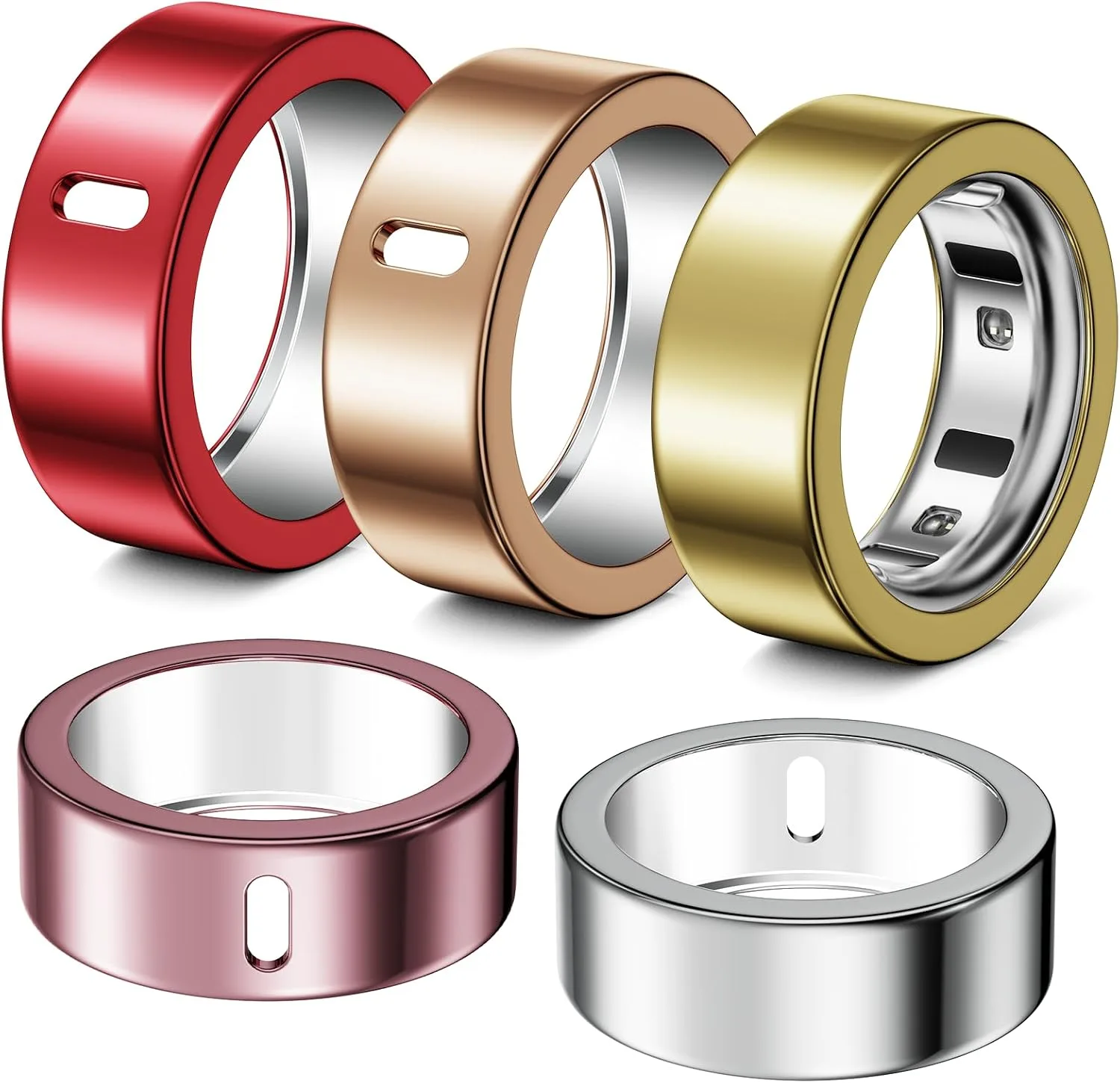 5 Pack Covers Compatible with Oura Ring 4/Oura Ring 3-Size 6