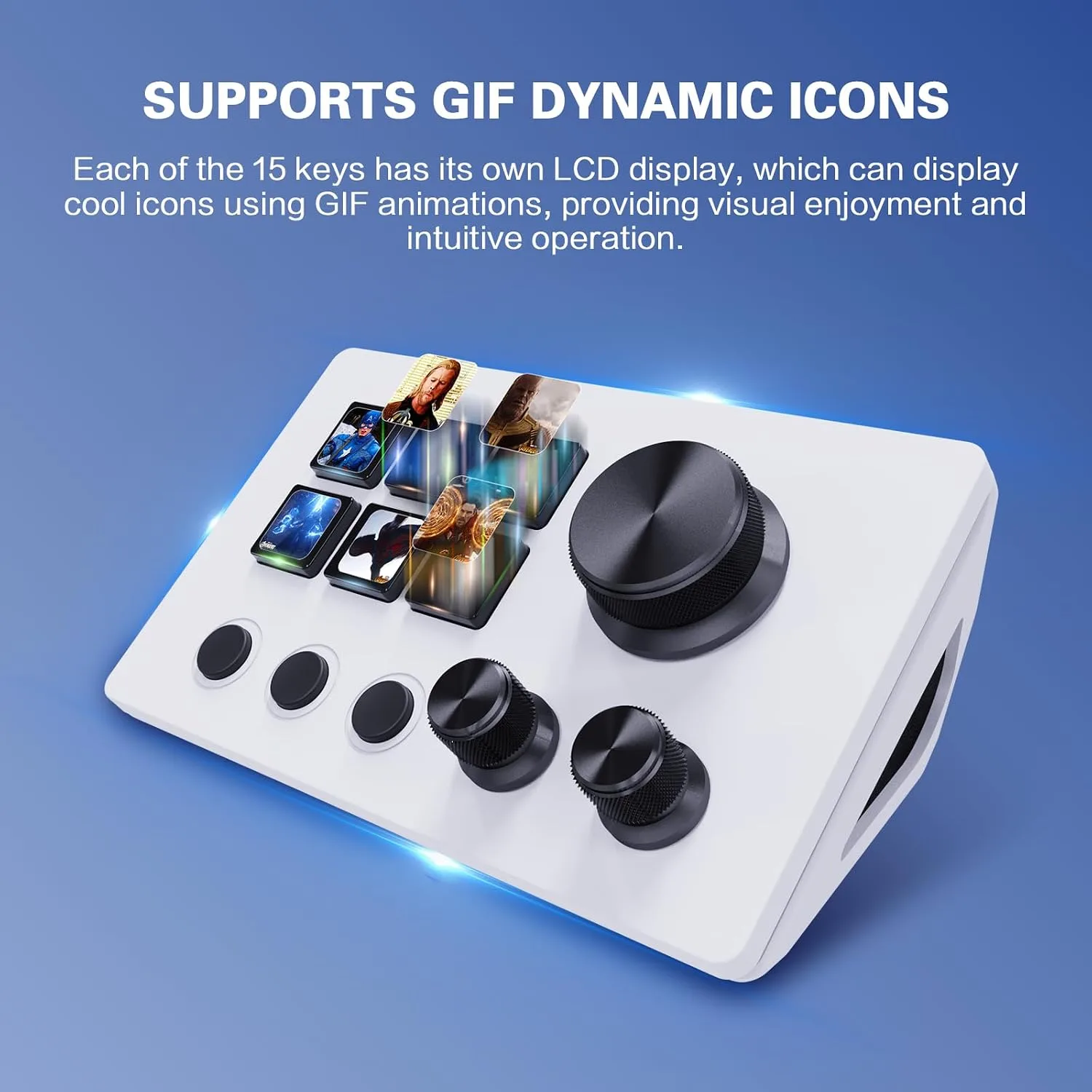 Stream Controller Deck,Macro Keypad,Gaming Shortcut Keyboard