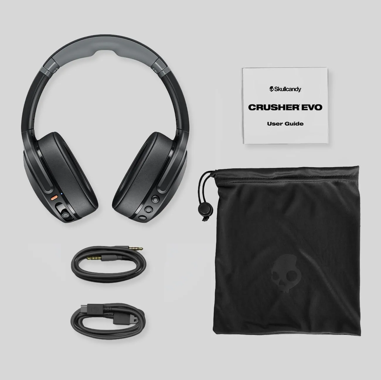 Skullcandy Crusher Evo Wireless Multi-Sensory Bass Headphones - Bone