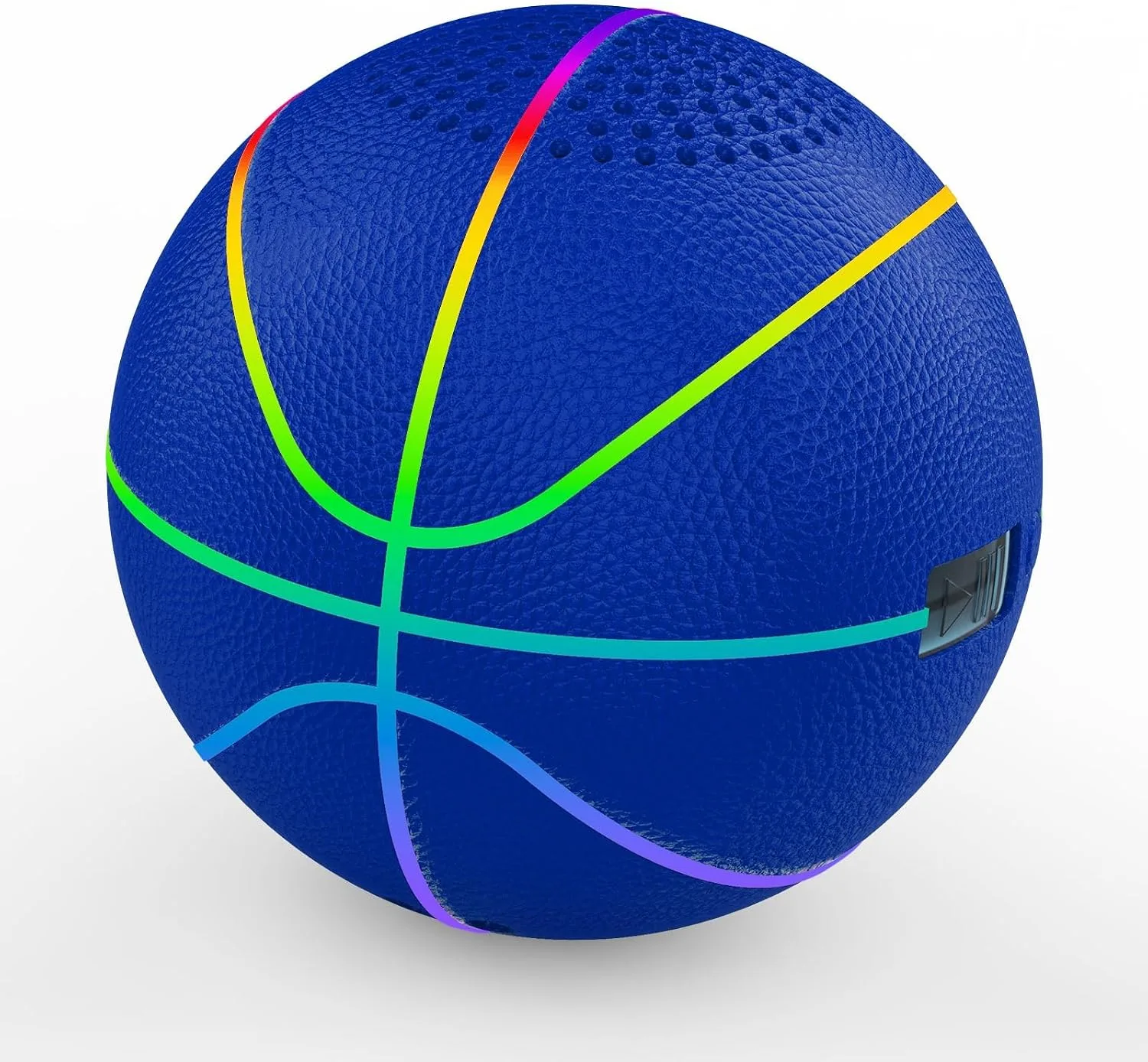 Parlante Bluetooth Jispoort Mini Balón de Básquet LED Piel