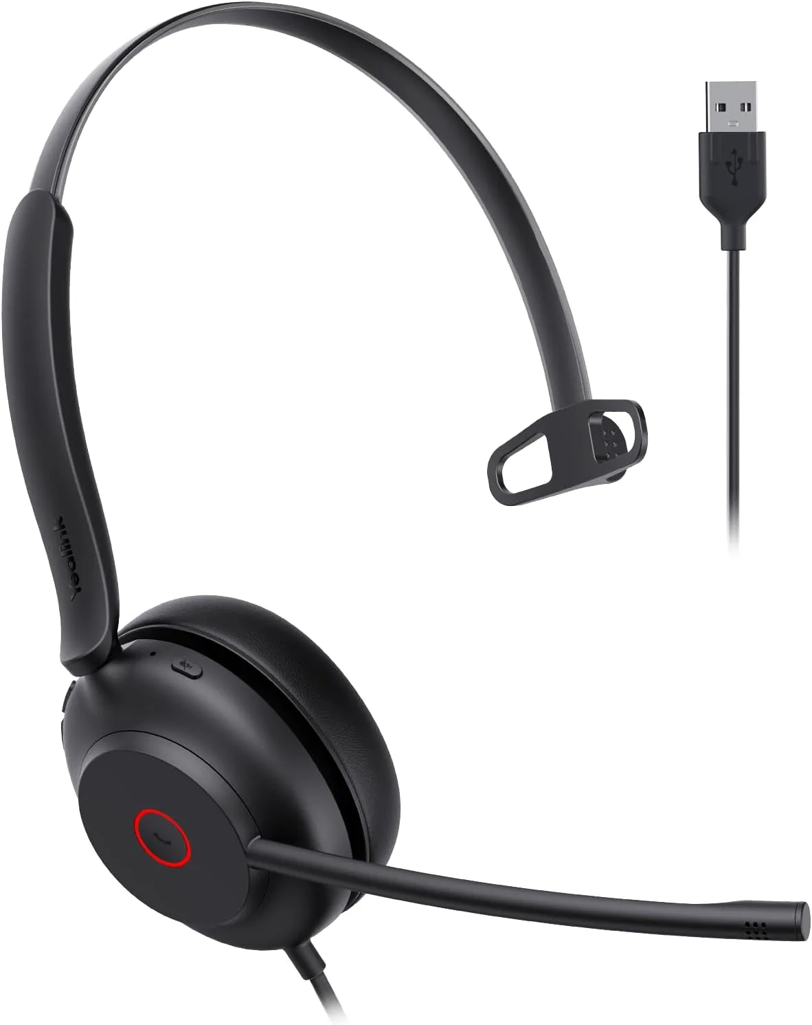 Yealink UH35 Wired Headset, USB-A, AI Noise Canceling Mic,HD Audio, On-Ear